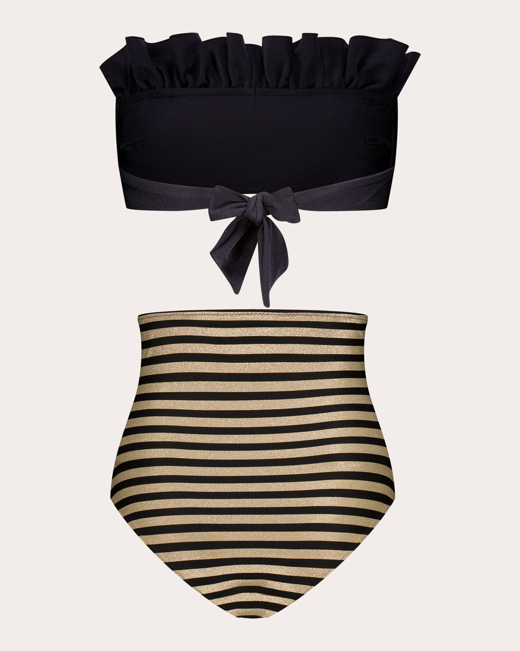 Nath Ruffled Bandeau Bikini Top
