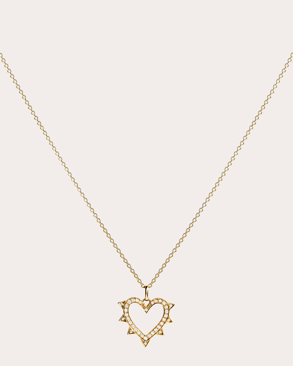 Diamond & 18k Gold Rockaway Heart Pendant Necklace