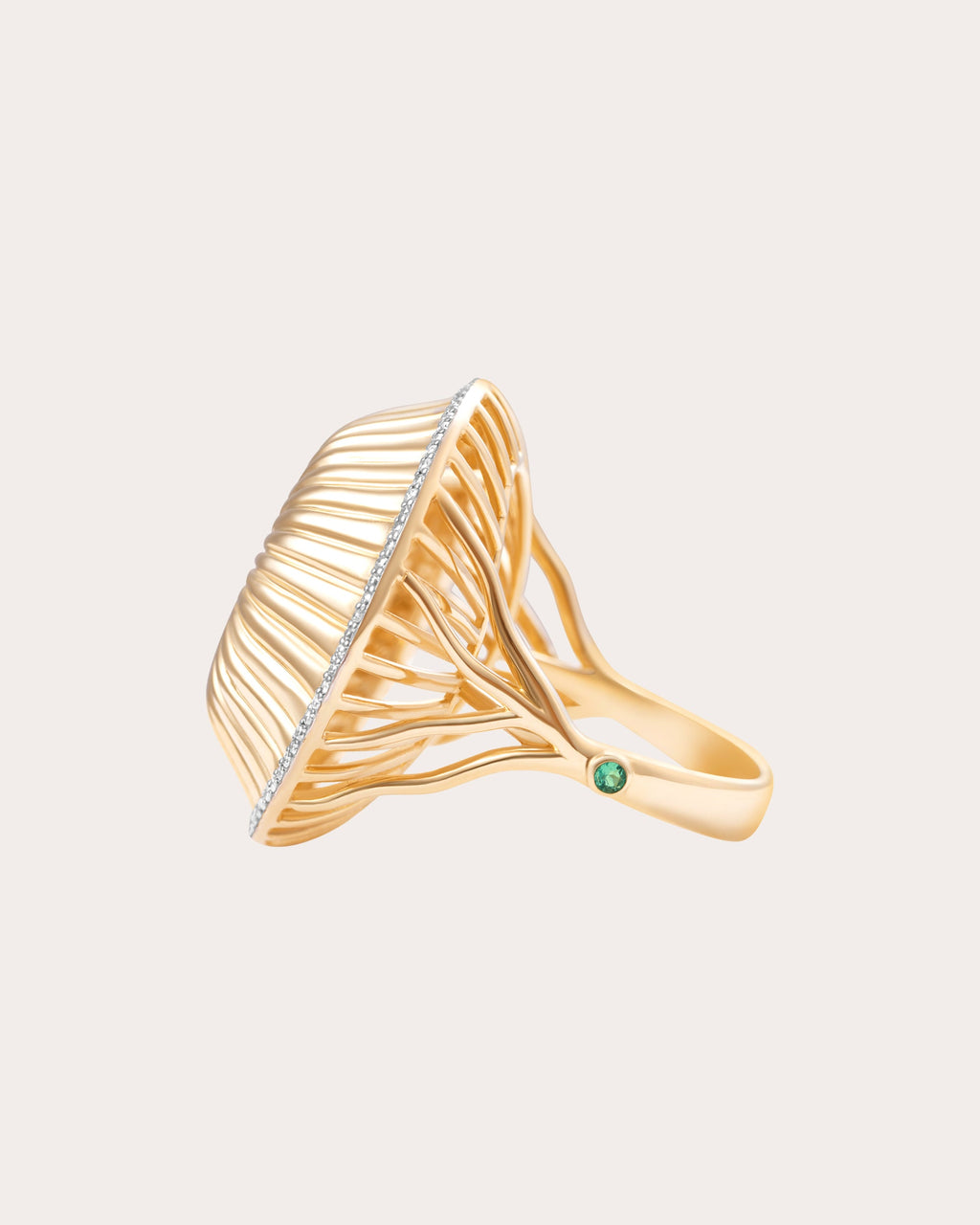Diamond & 18k Gold Spora Fungheon Ring