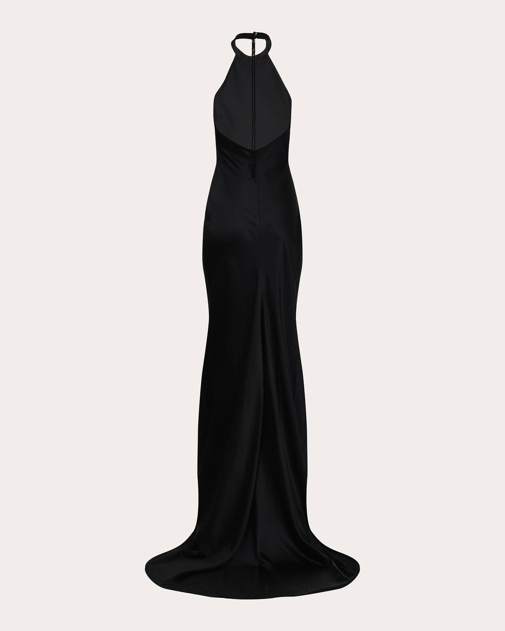 Nightfall Silk Halter Maxi Dress