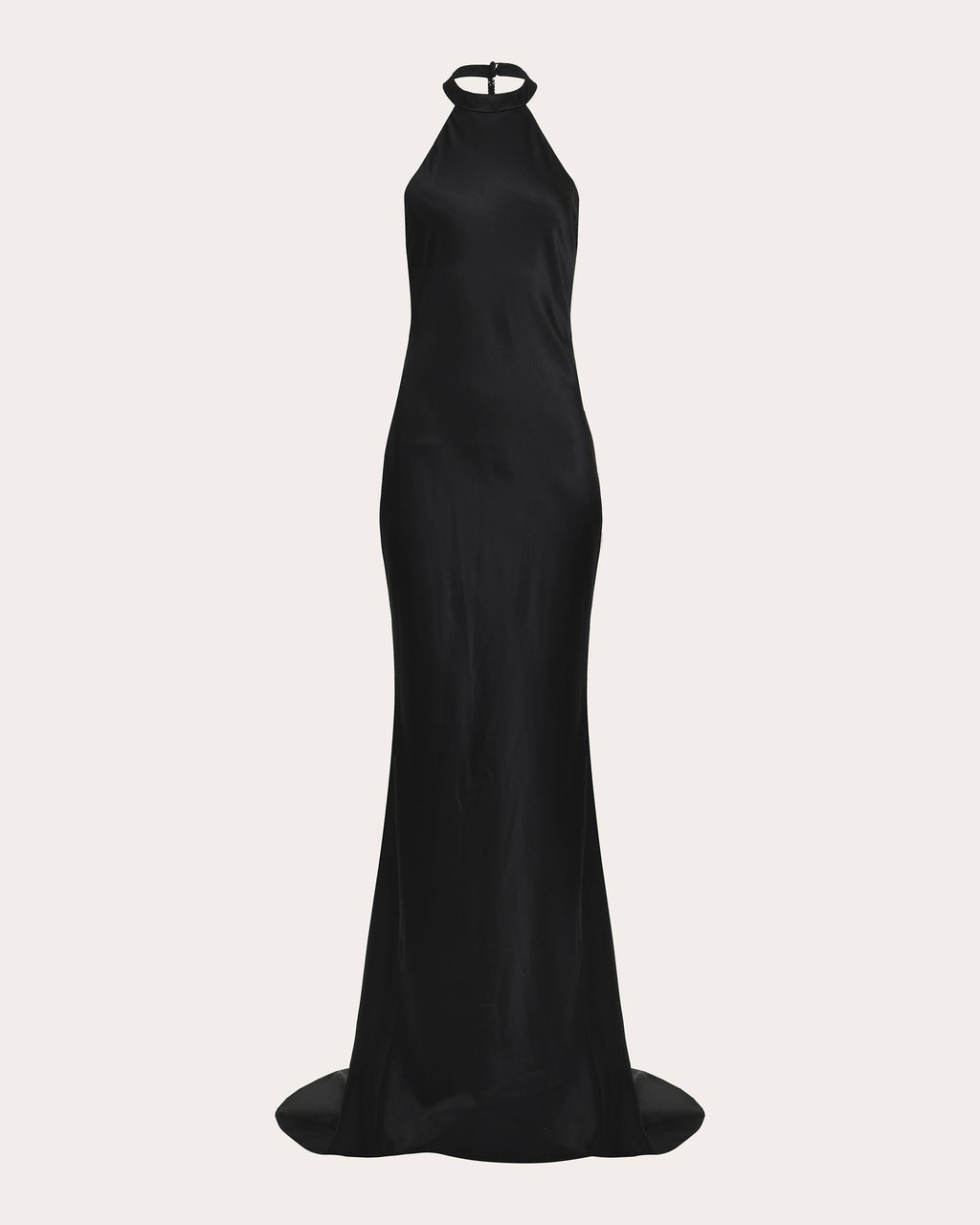 Nightfall Silk Halter Maxi Dress