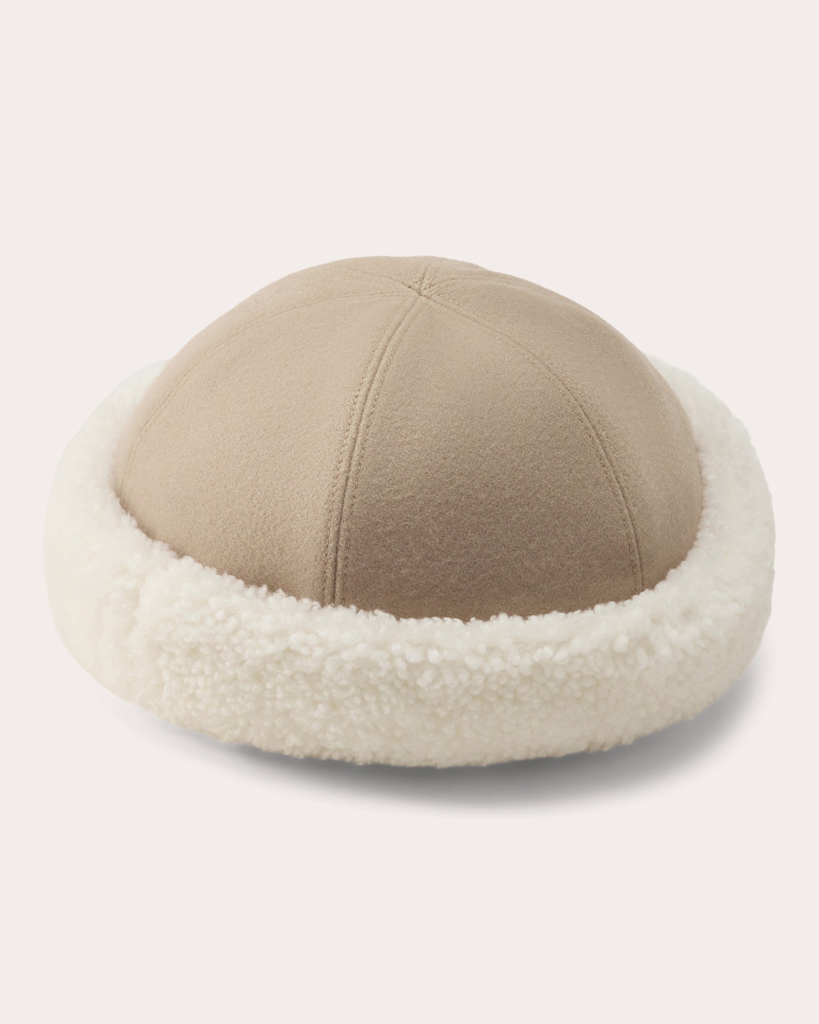 Nika Wool Shearling Beanie