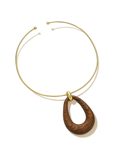 Argentine Rosewood Collar Necklace