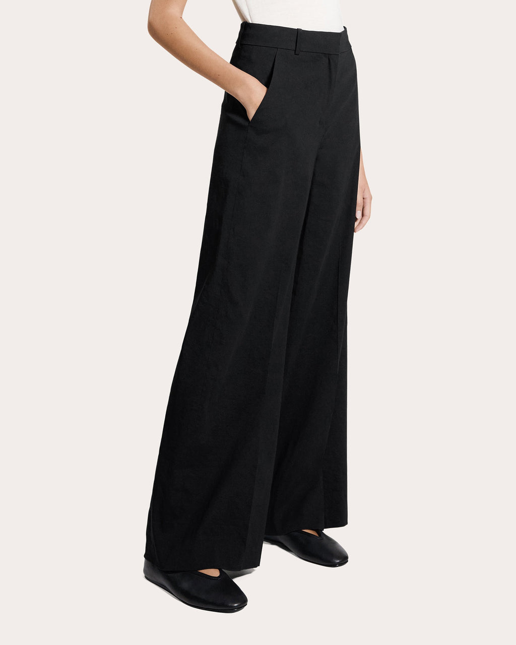 Good Linen High-Rise Wide-Leg Trousers