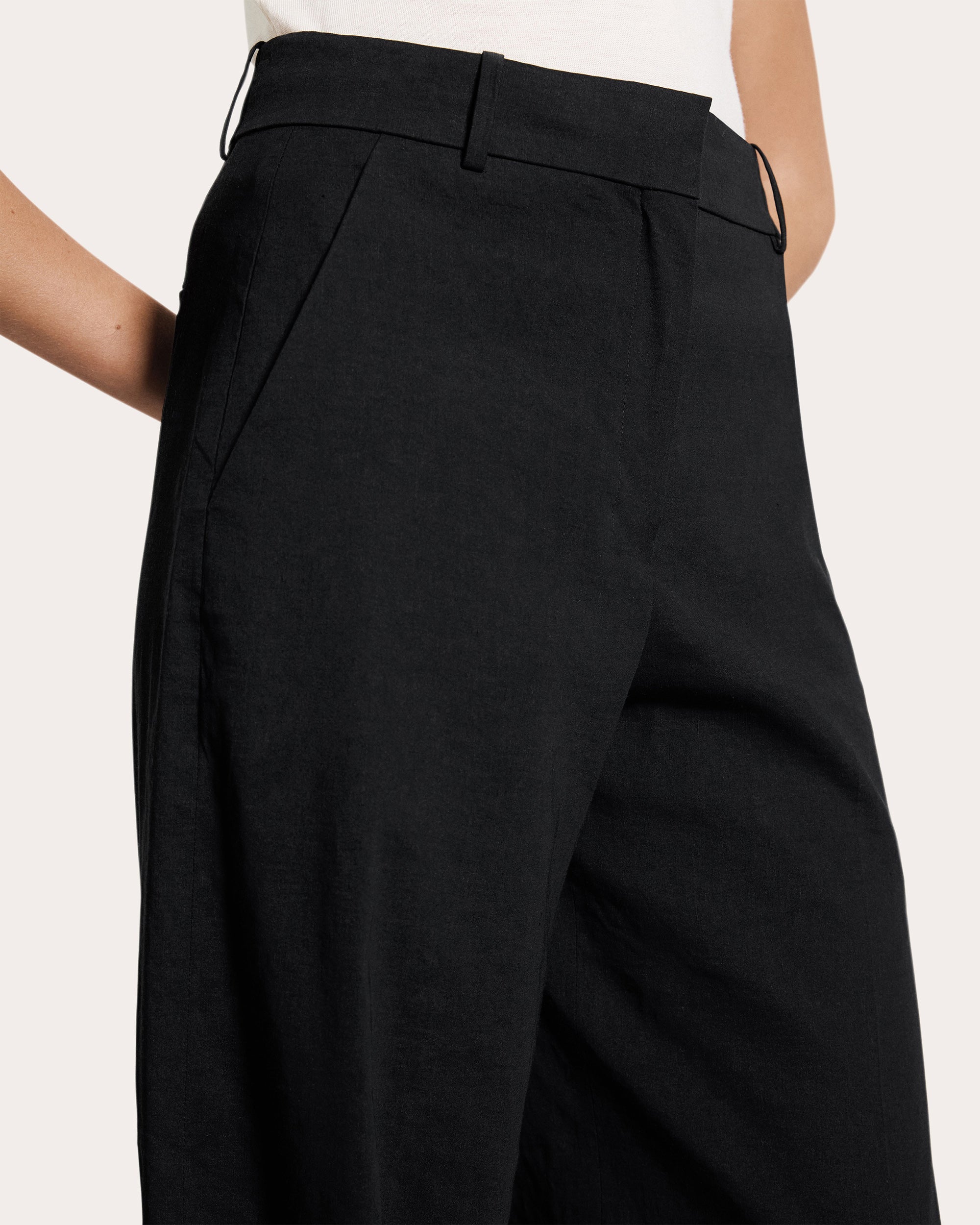 Good Linen High-Rise Wide-Leg Trousers