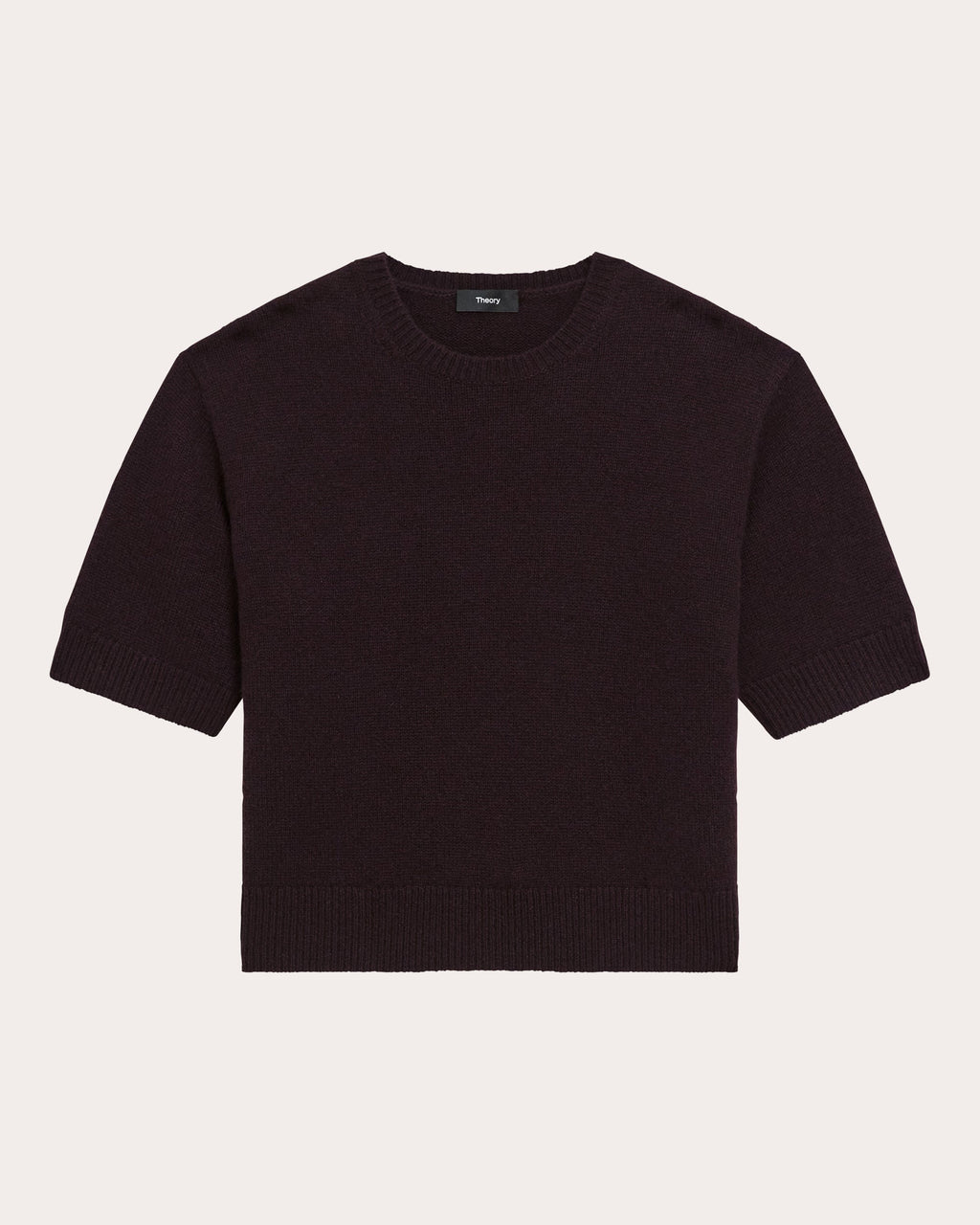 Cashmere Knit Crewneck T-Shirt