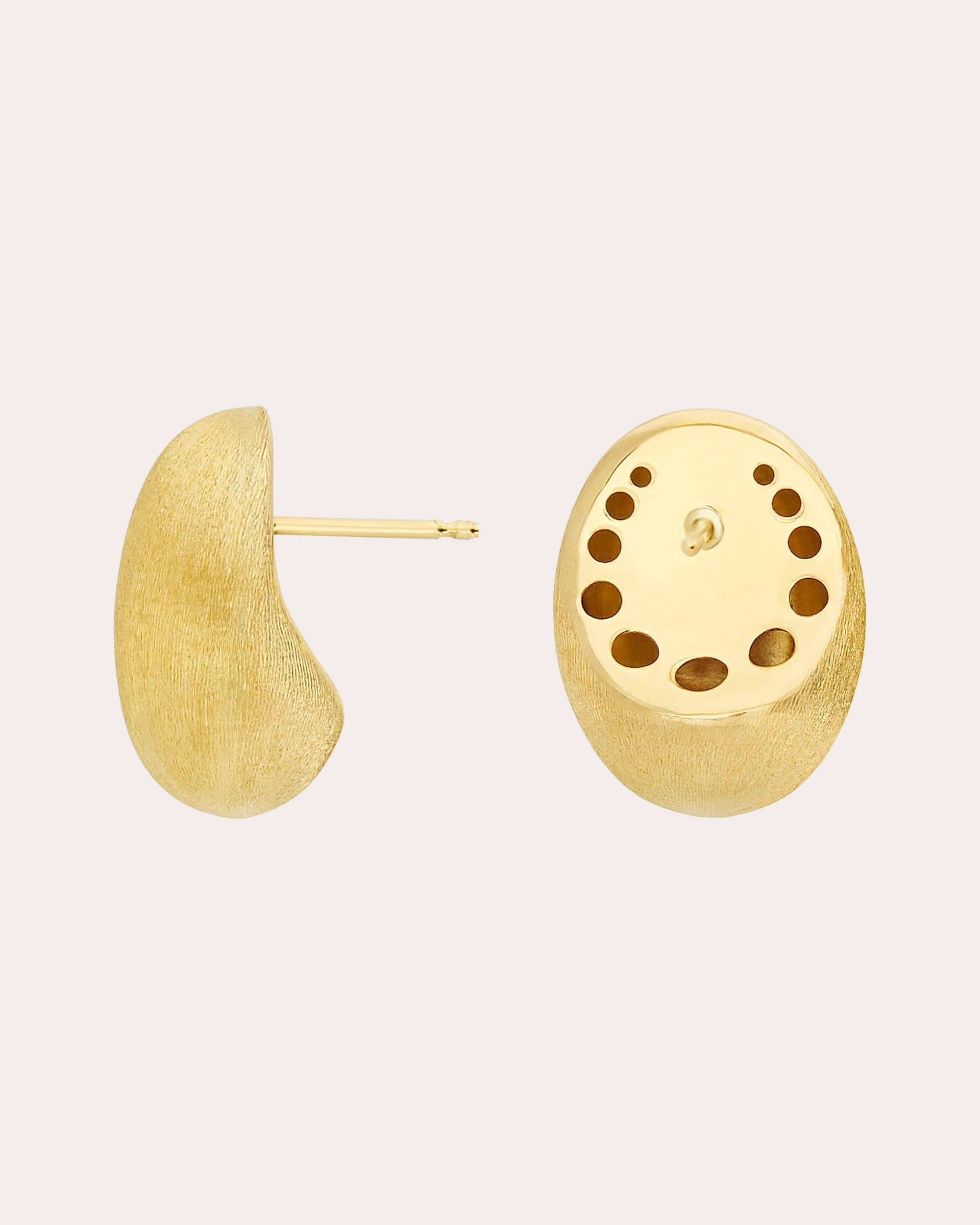 18k Gold Medium Boules Stud Earrings