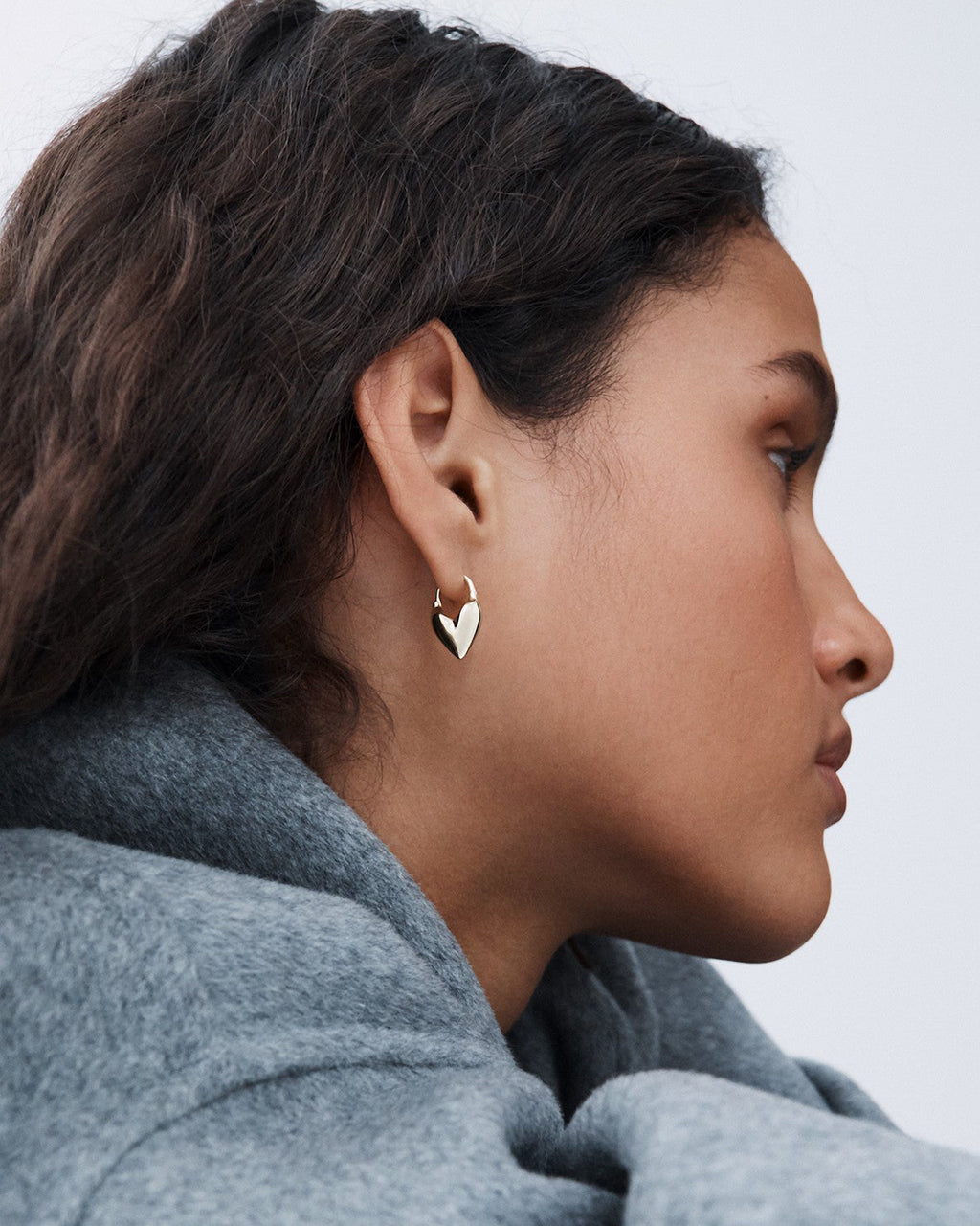Roscida Heart Hoop Earrings