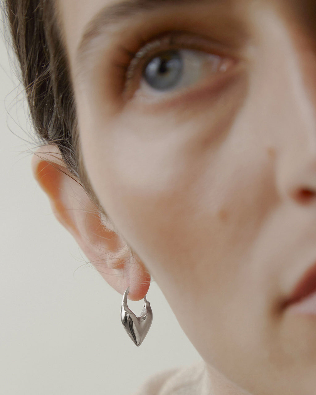 Roscida Heart Hoop Earrings