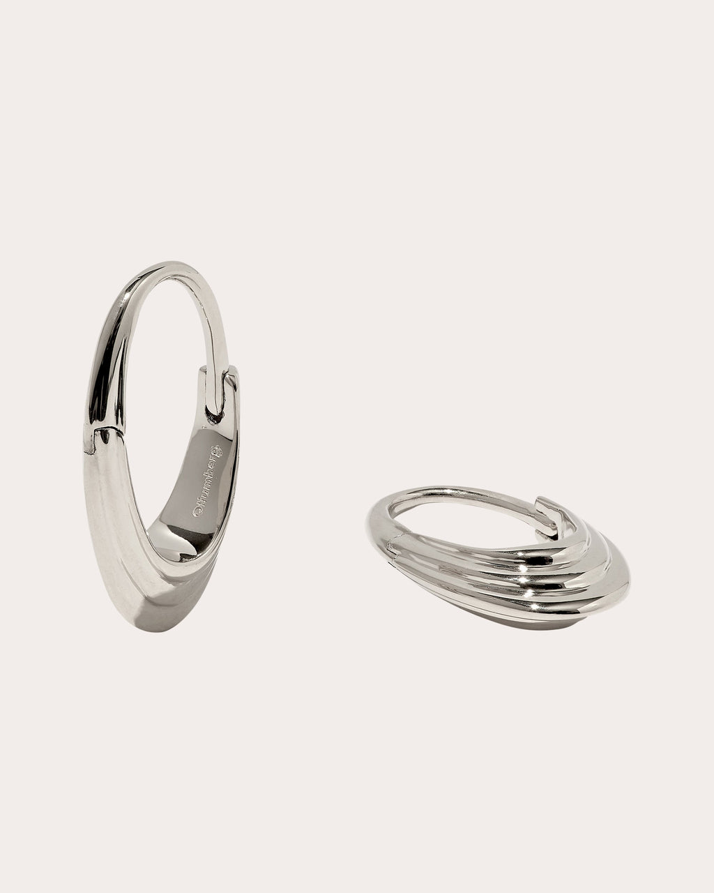 Roscida Ridged Hoop Earrings