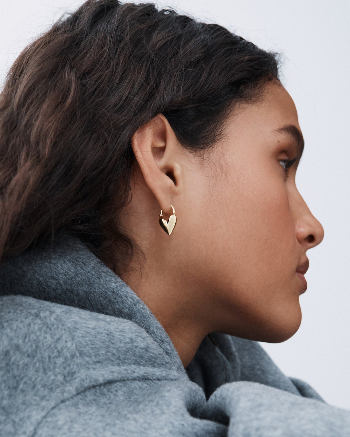 Roscida Heart Hoop Earrings