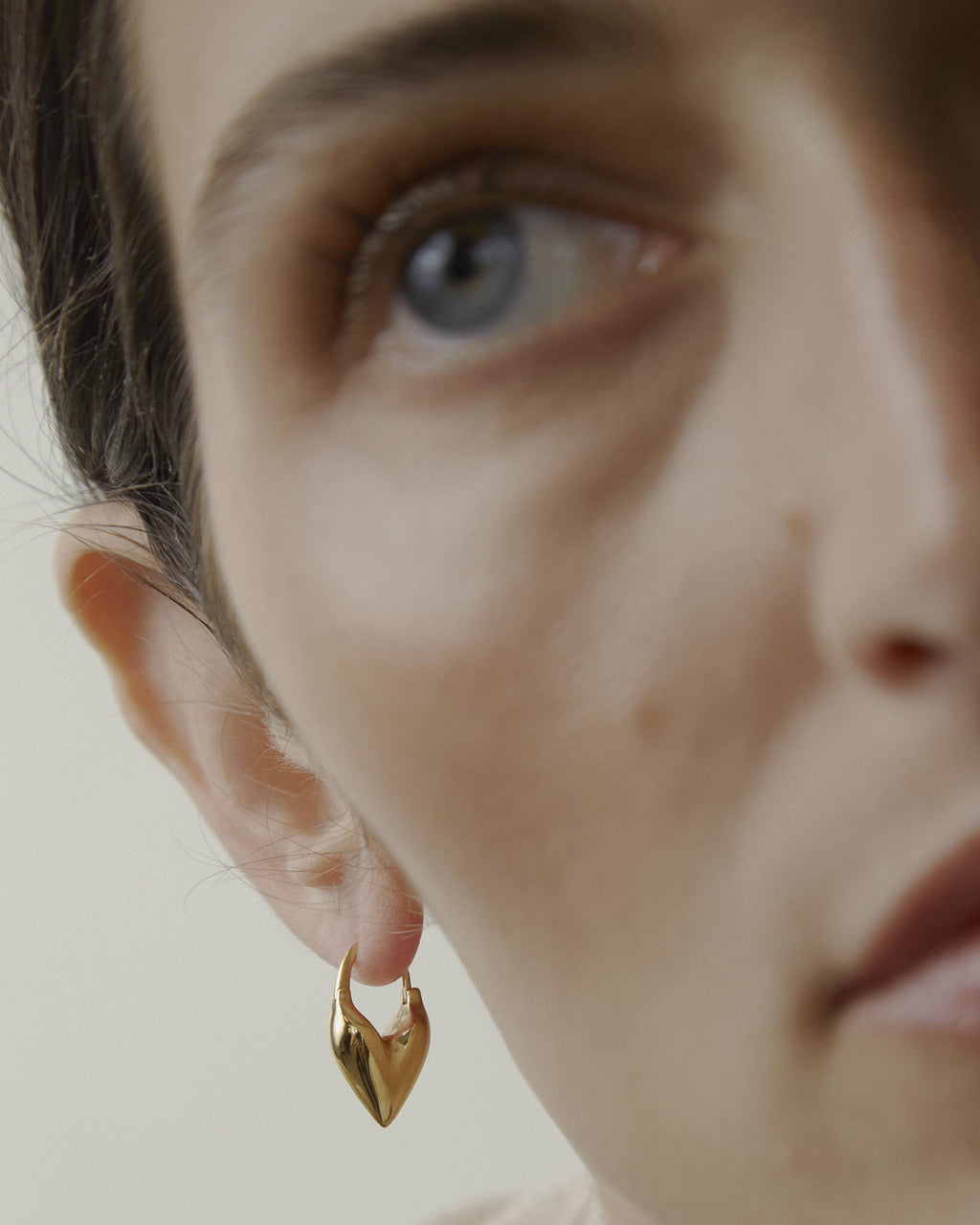 Roscida Heart Hoop Earrings