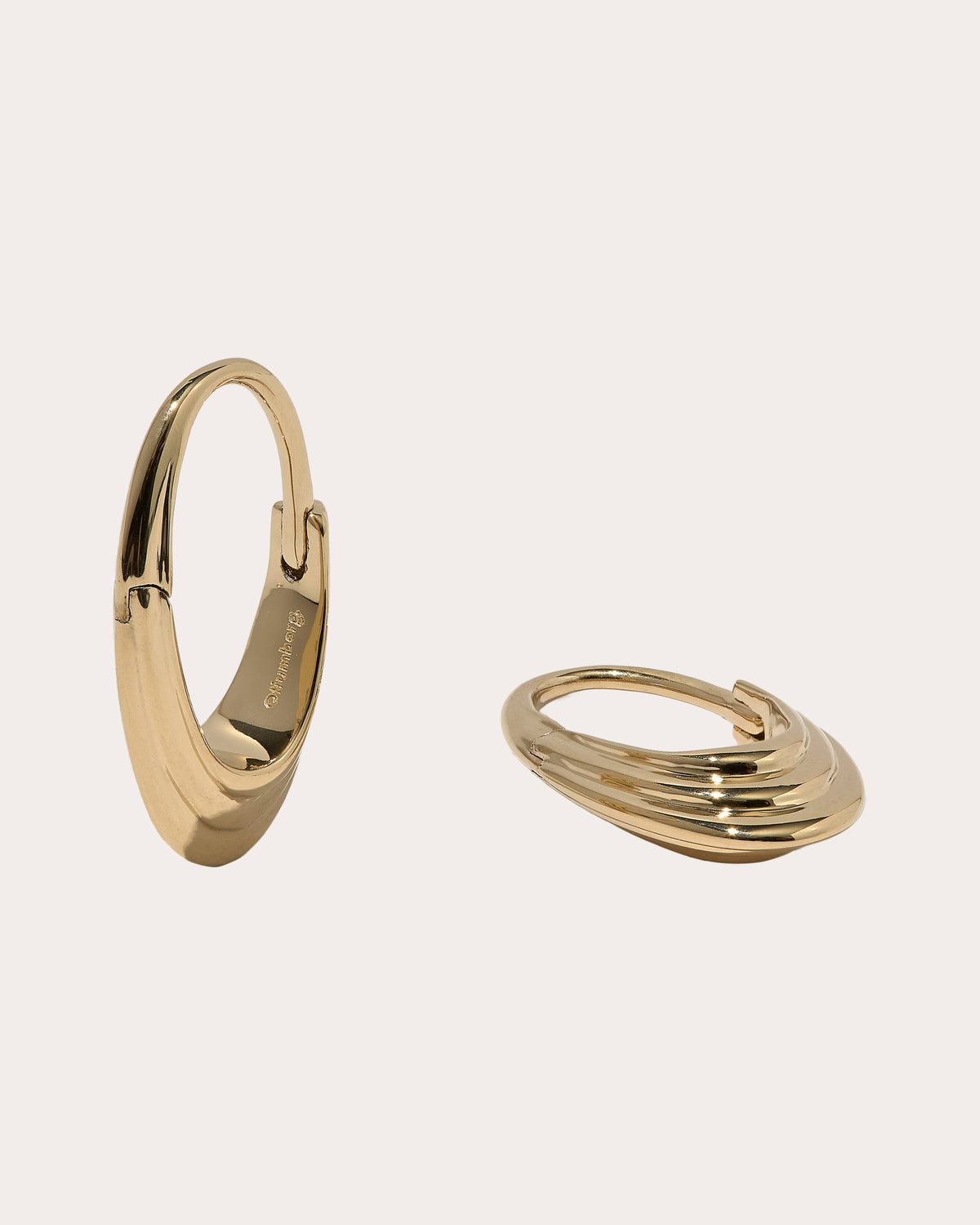 Roscida Ridged Hoop Earrings