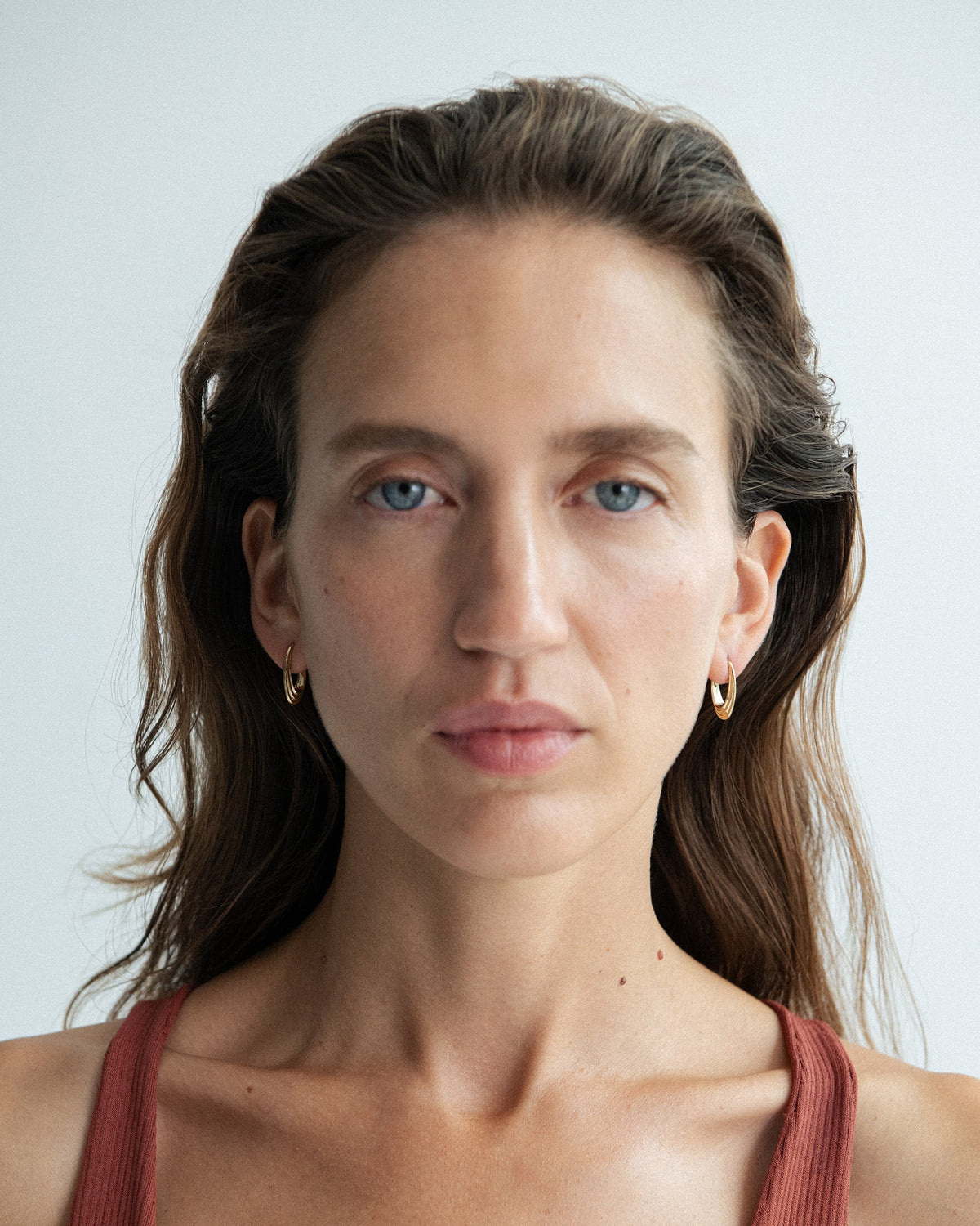 Roscida Ridged Hoop Earrings