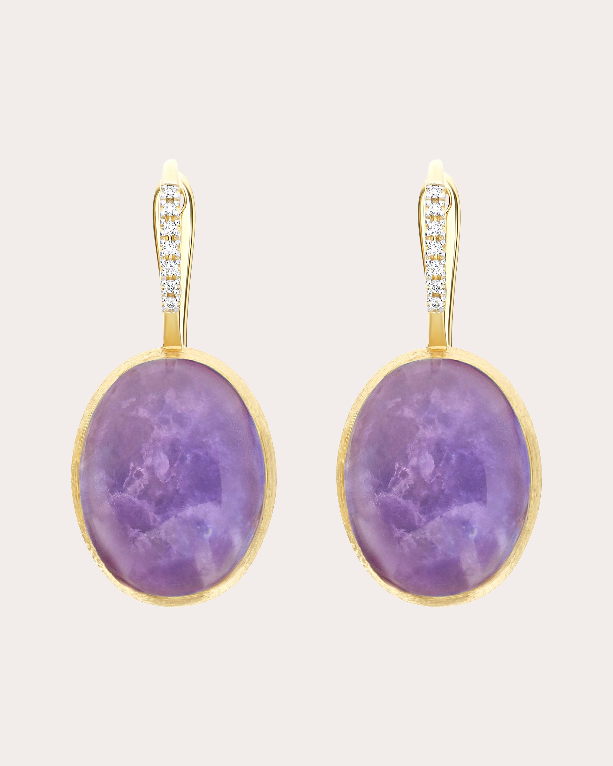 Large Violetta Boules Ciliegine Drop Earrings