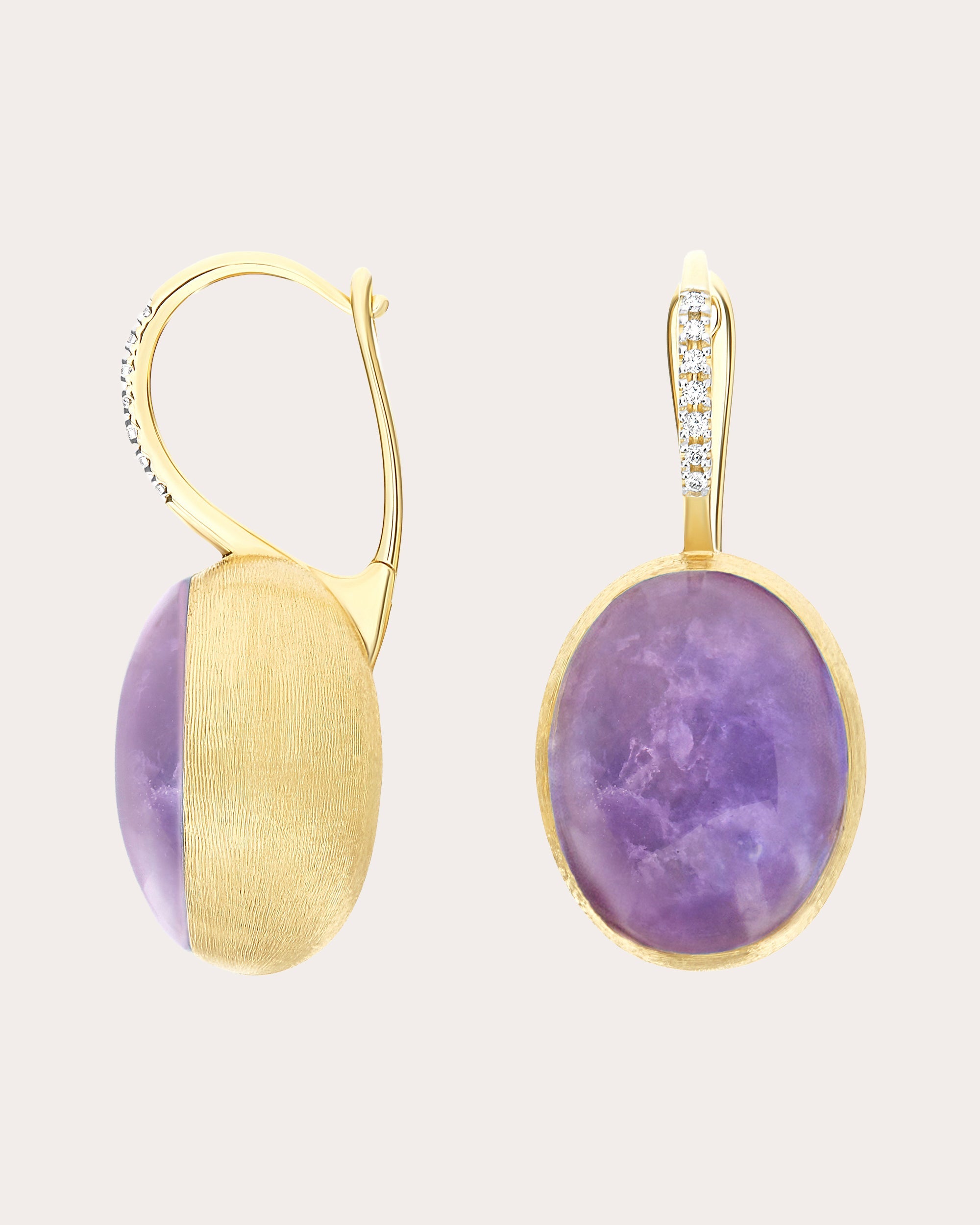 Large Violetta Boules Ciliegine Drop Earrings