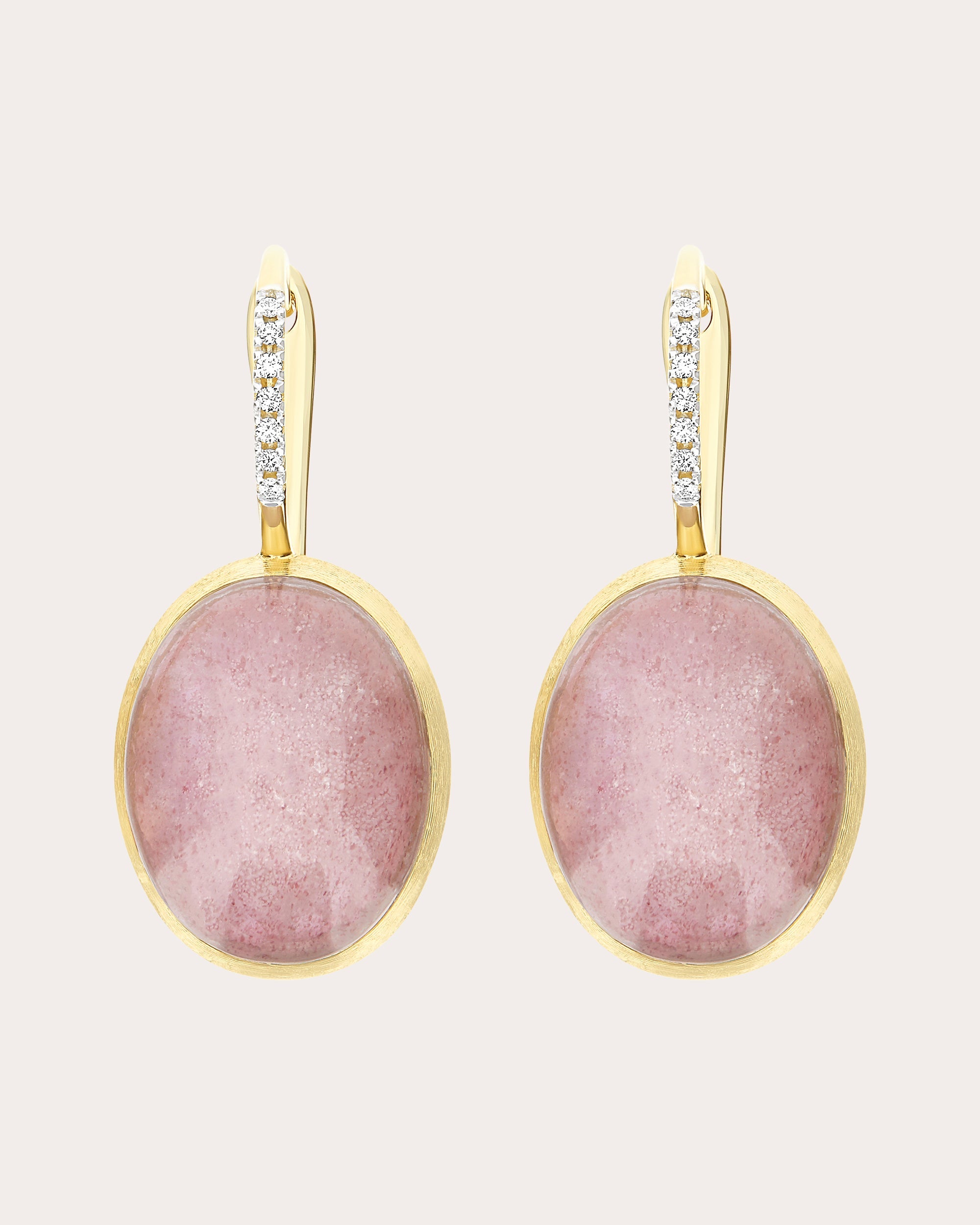 Large Rosolio Boules Ciliegine Drop Earrings