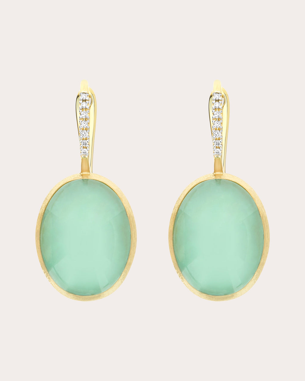 Large Lattementa Boules Ciliegine Drop Earrings