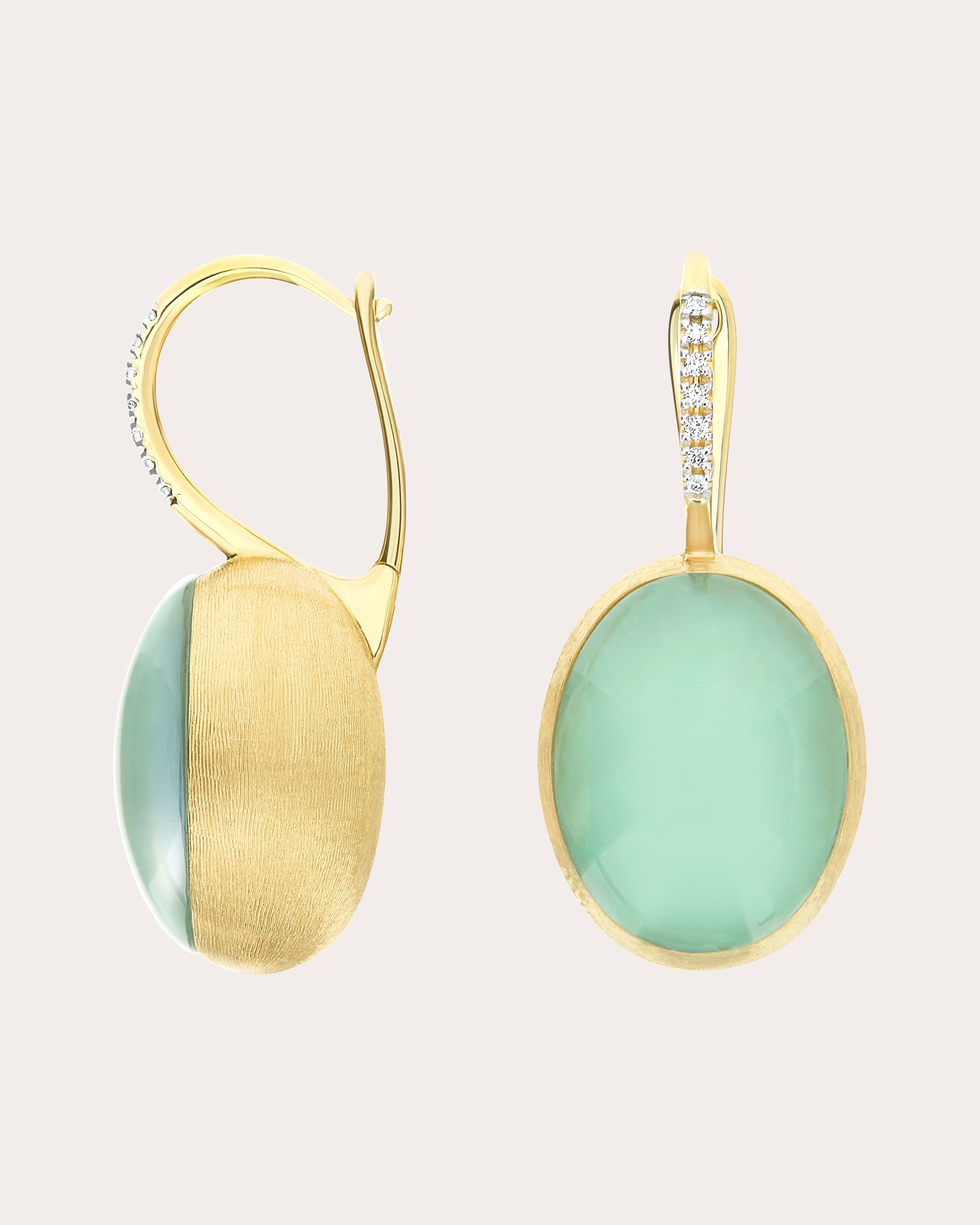 Large Lattementa Boules Ciliegine Drop Earrings