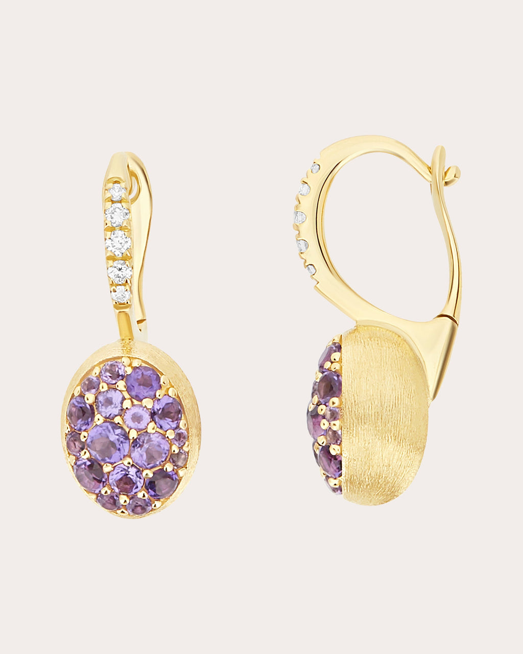 Small Violetta Boules Ciliegine Drop Earrings