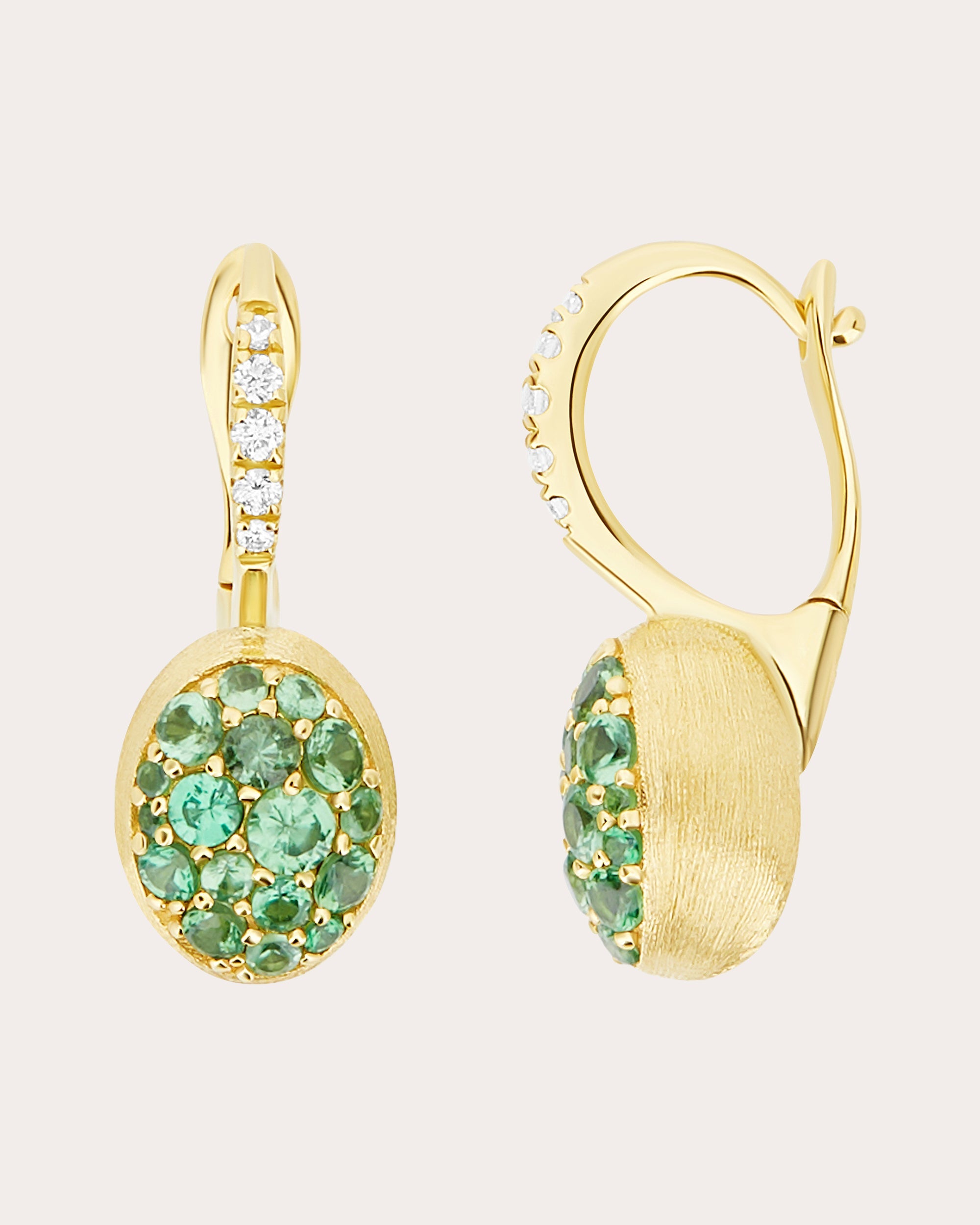 Small Lattementa Boules Ciliegine Drop Earrings