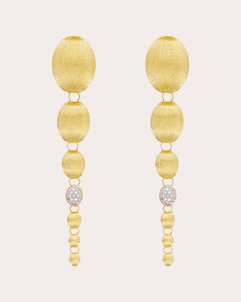 Diamond & 18k Gold Ivy Nuvole Drop Earrings