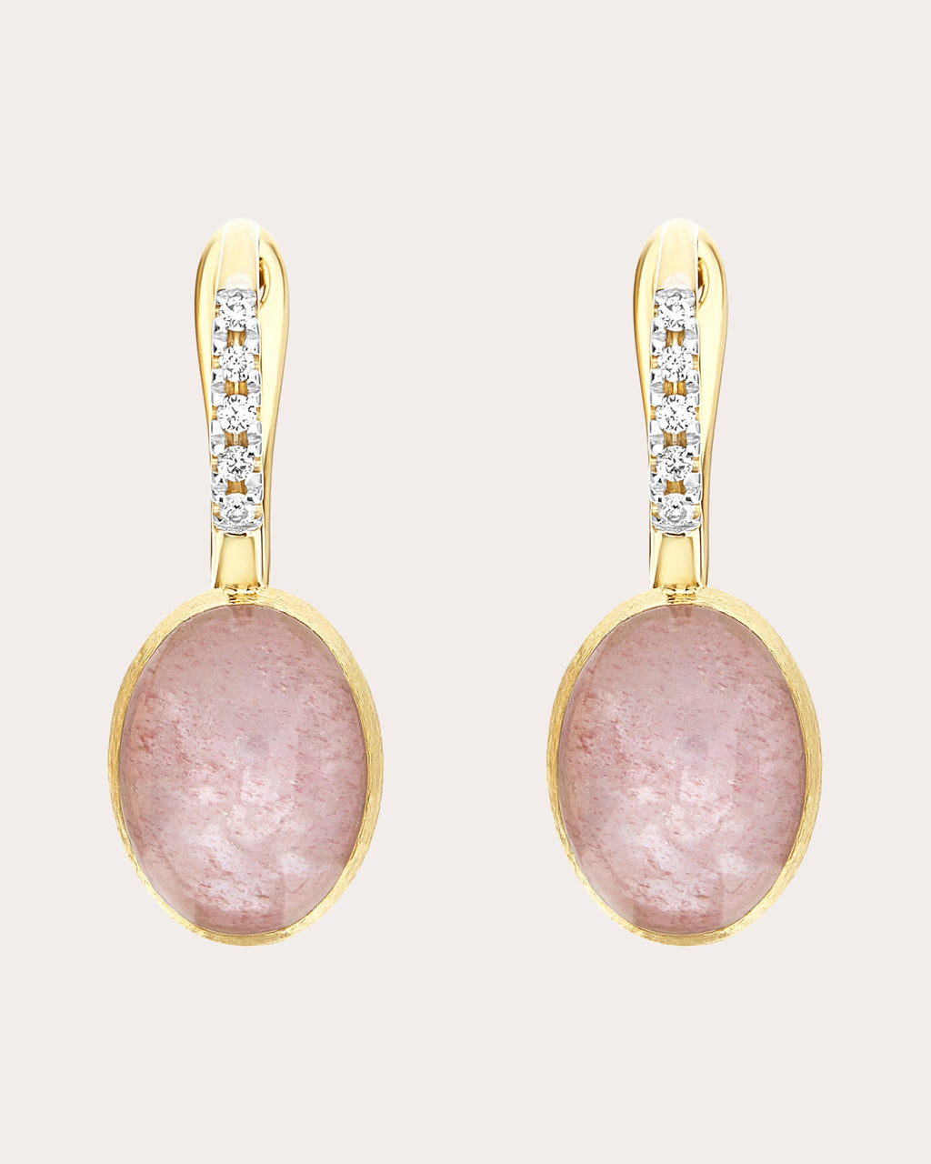 Small Rosolio Boules Ciliegine Drop Earrings