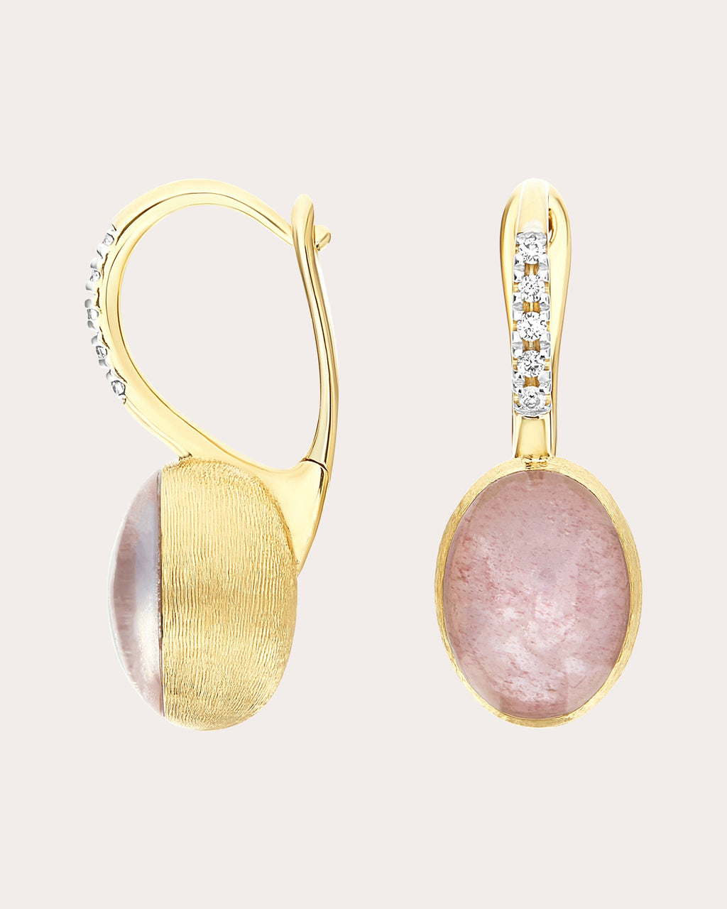 Small Rosolio Boules Ciliegine Drop Earrings