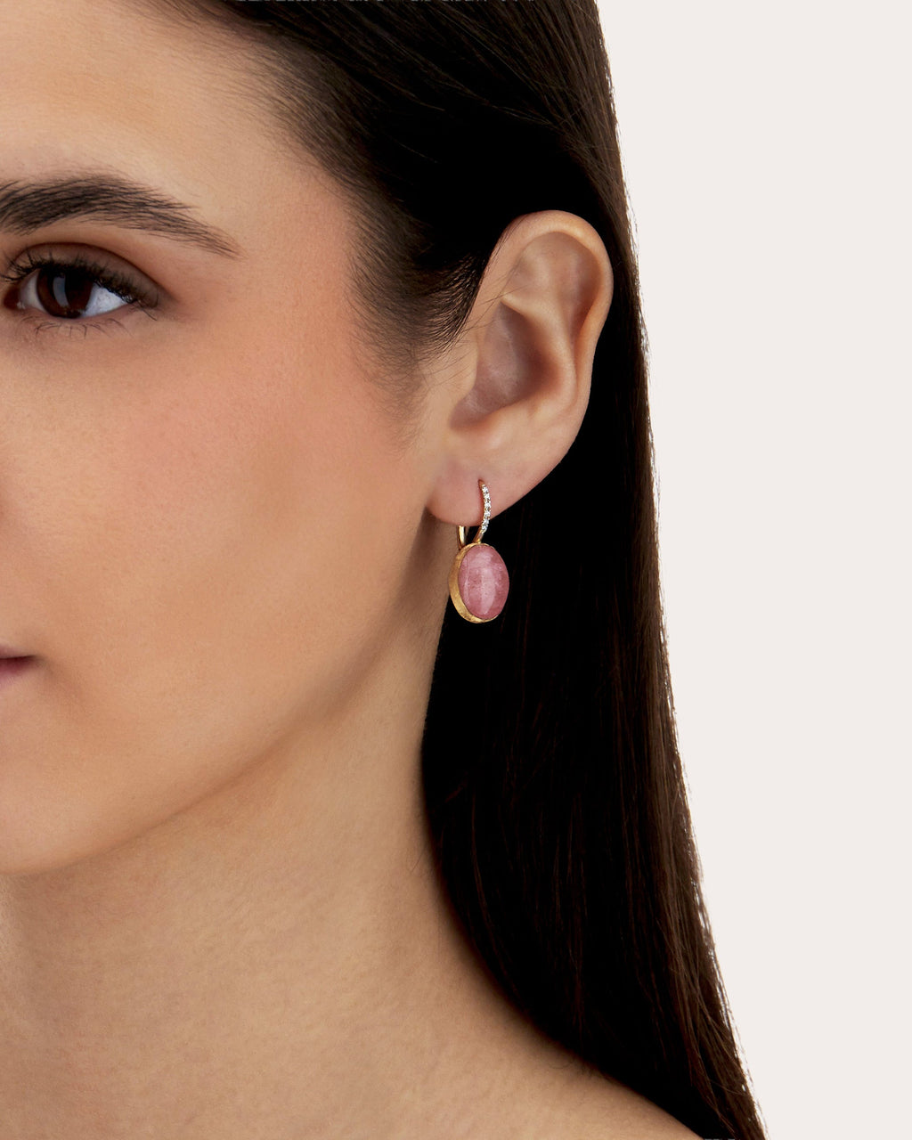 Medium Rosolio Boules Ciliegine Drop Earrings