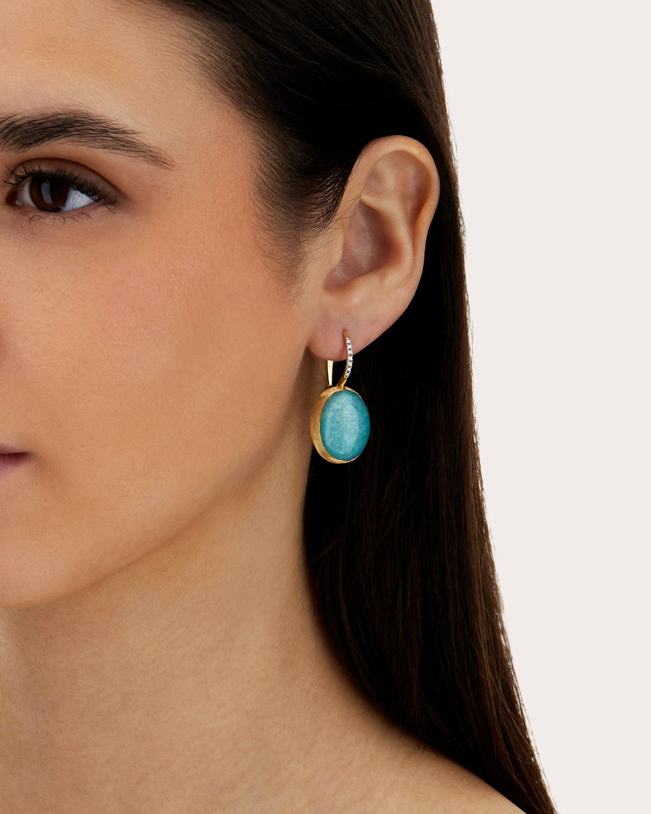 Large Anice Boules Ciliegine Drop Earrings