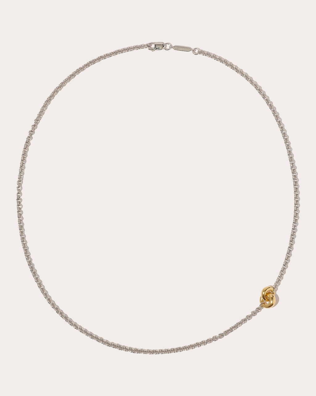 Two-Tone Link Up Chain Necklace