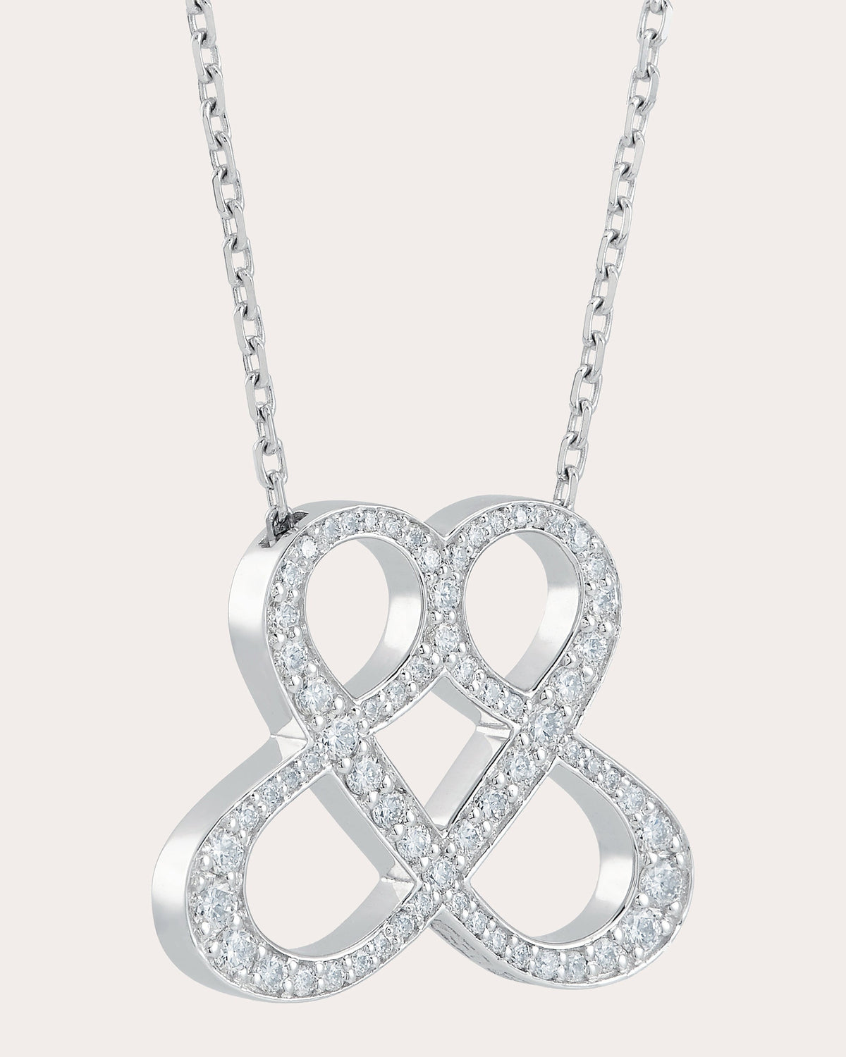Diamond Pavé One Love Pendant Necklace