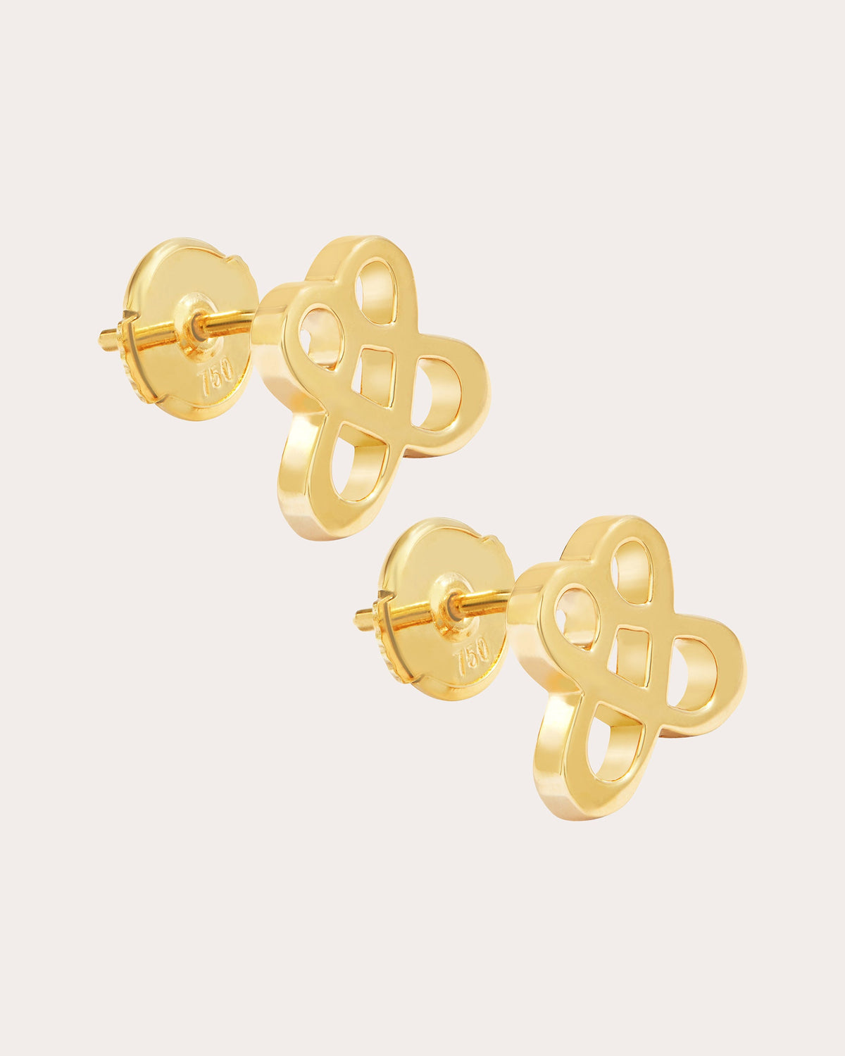 18k Gold Mini One Love Stud Earrings