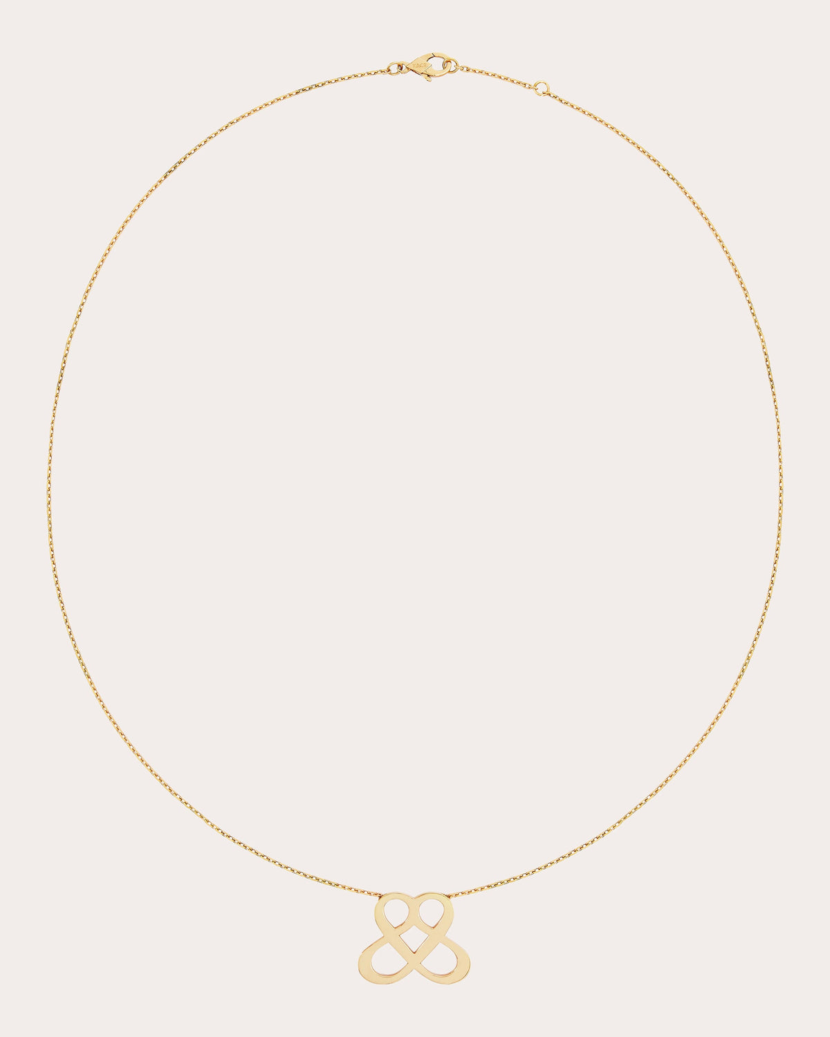 18k Gold One Love Mini Pendant Necklace