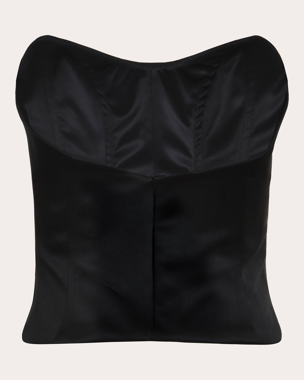 Onyx Silk Corset Top