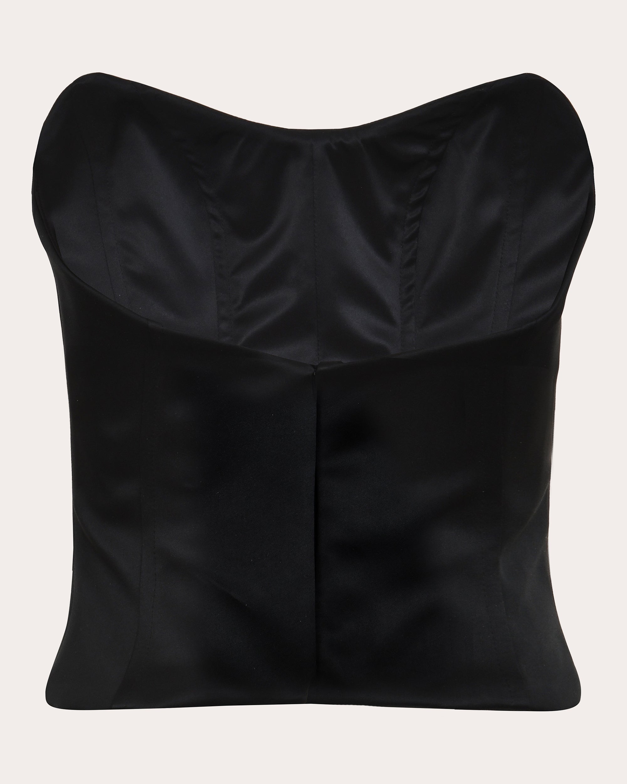 Onyx Silk Corset Top