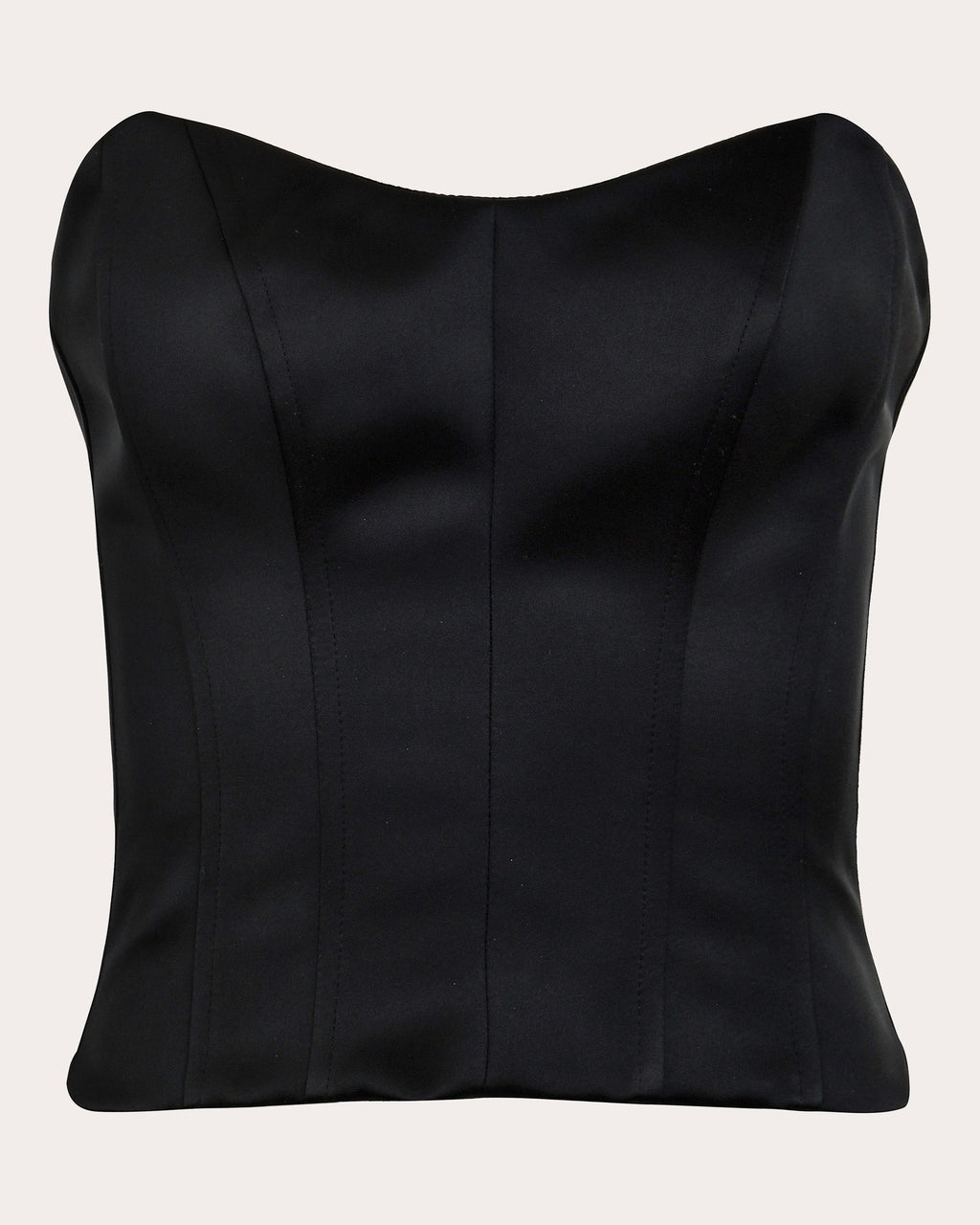 Onyx Silk Corset Top