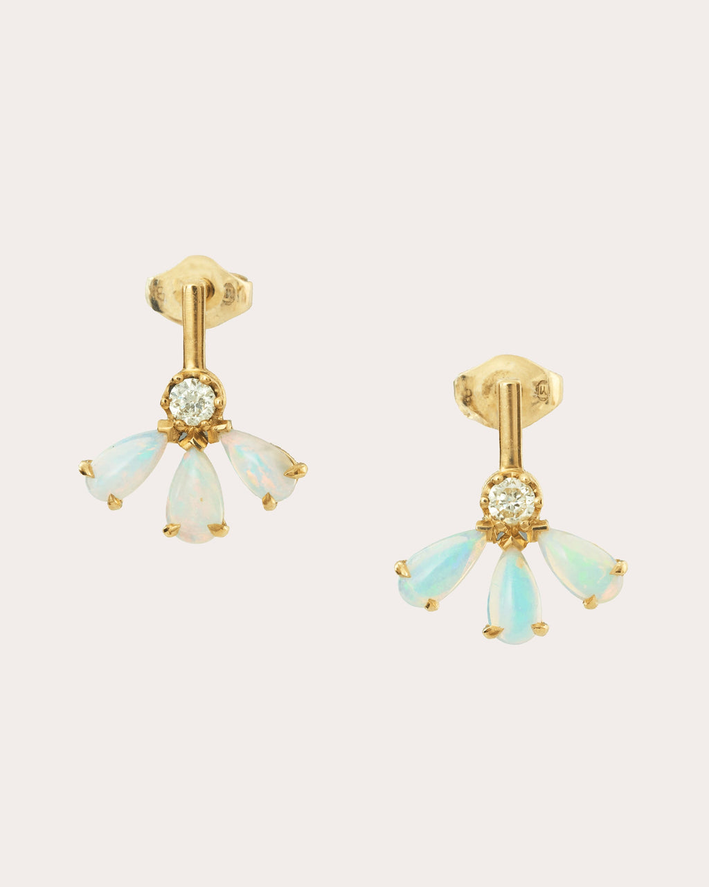 Opal & Diamond Fauna Stud Earrings