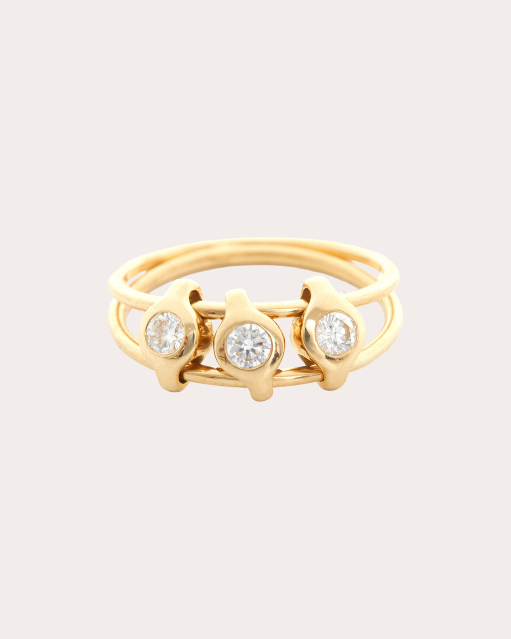 Diamond & 18k Gold Orbit Ring