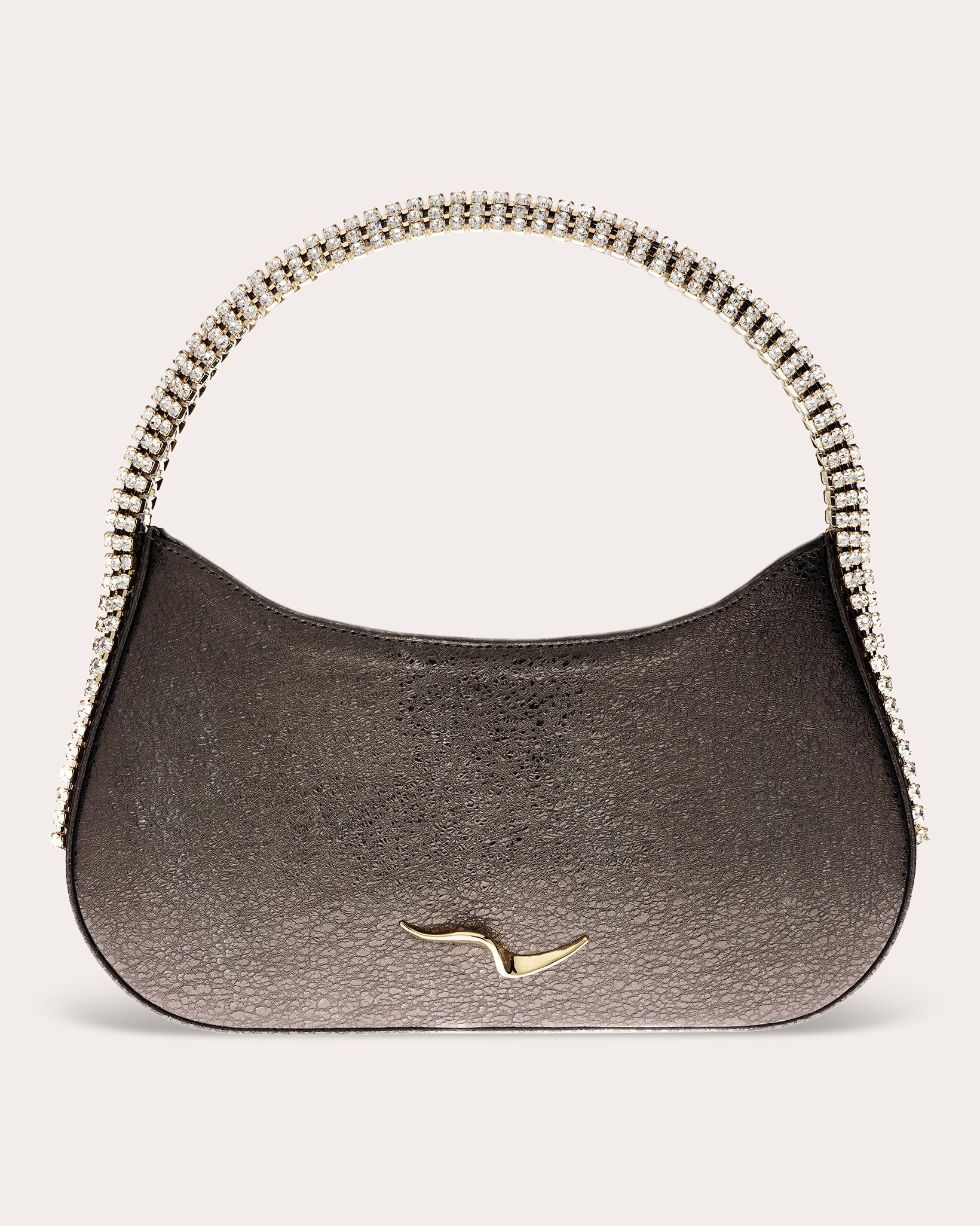Koda Crystal Metallic Leather Shoulder Bag