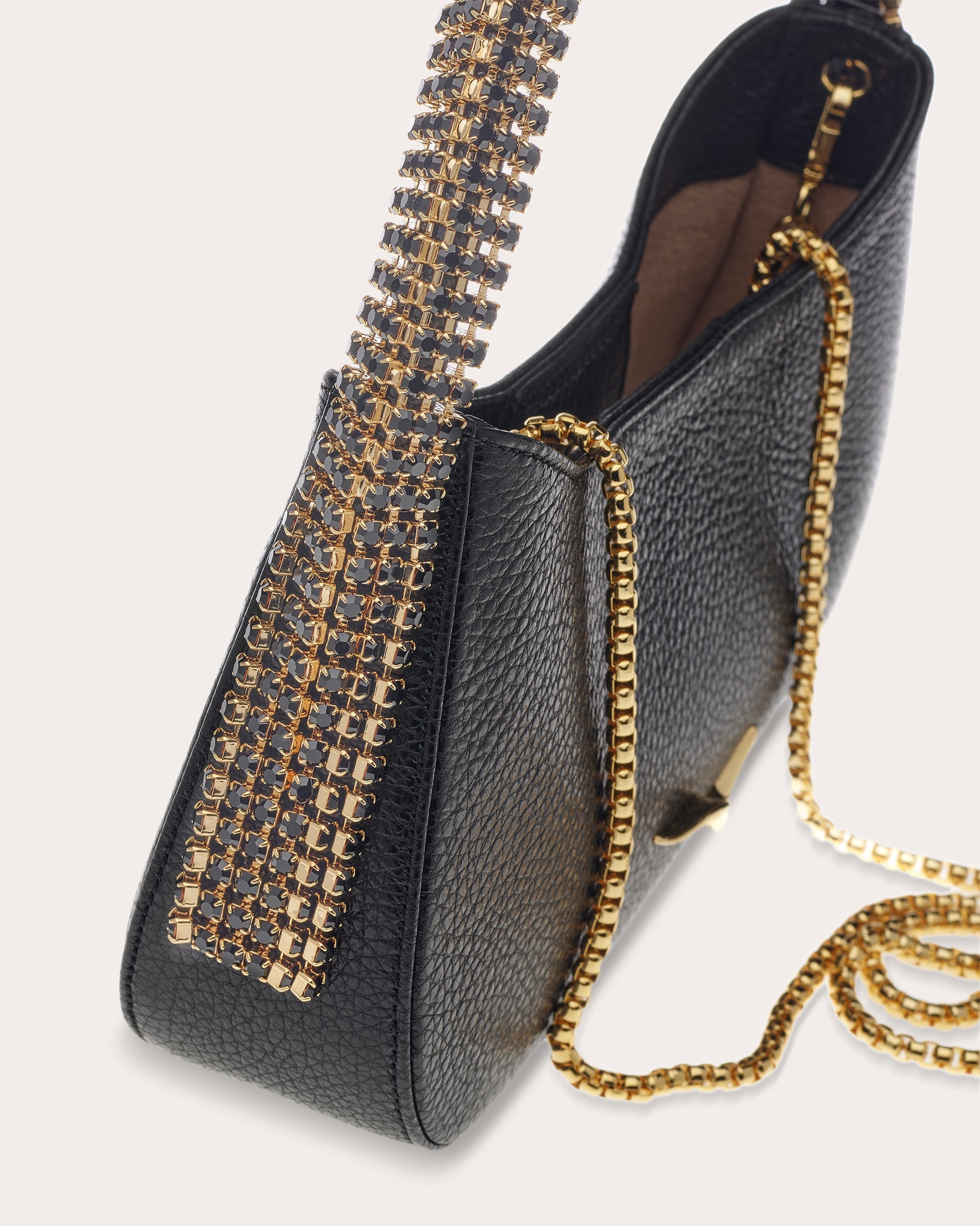 Koda Crystal Leather Shoulder Bag