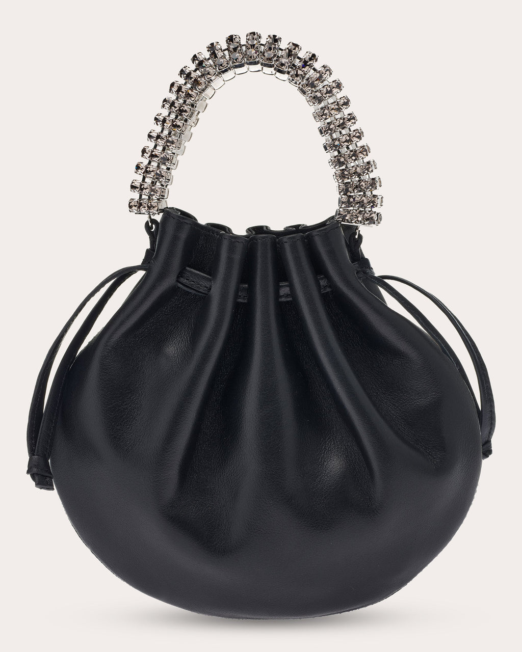 Ayla Crystal Leather Pouch Tote