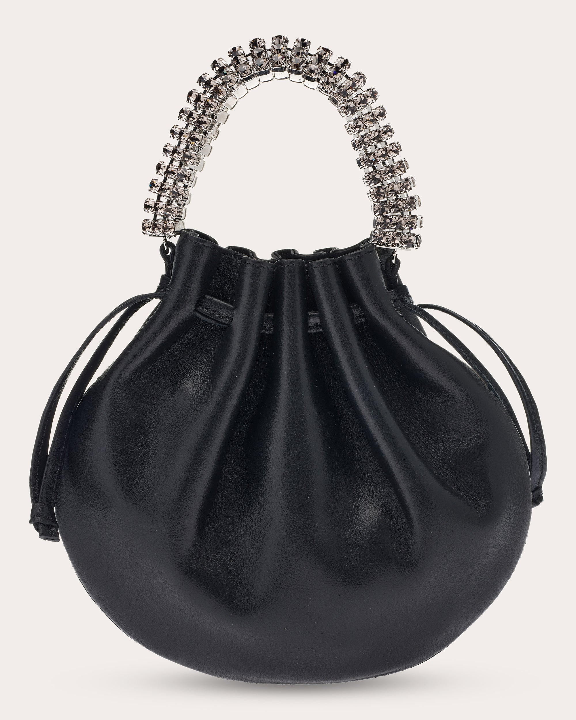 Ayla Crystal Leather Pouch Tote