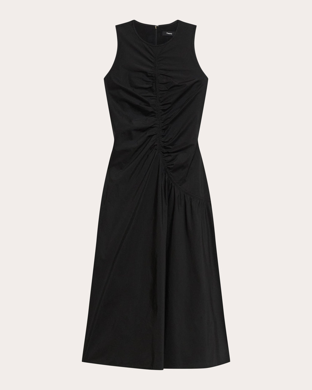 Asymmetric Ruched Tank Dress