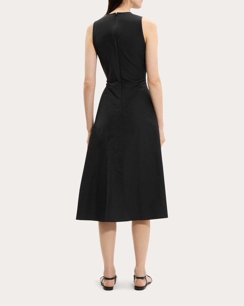 Asymmetric Ruched Tank Dress