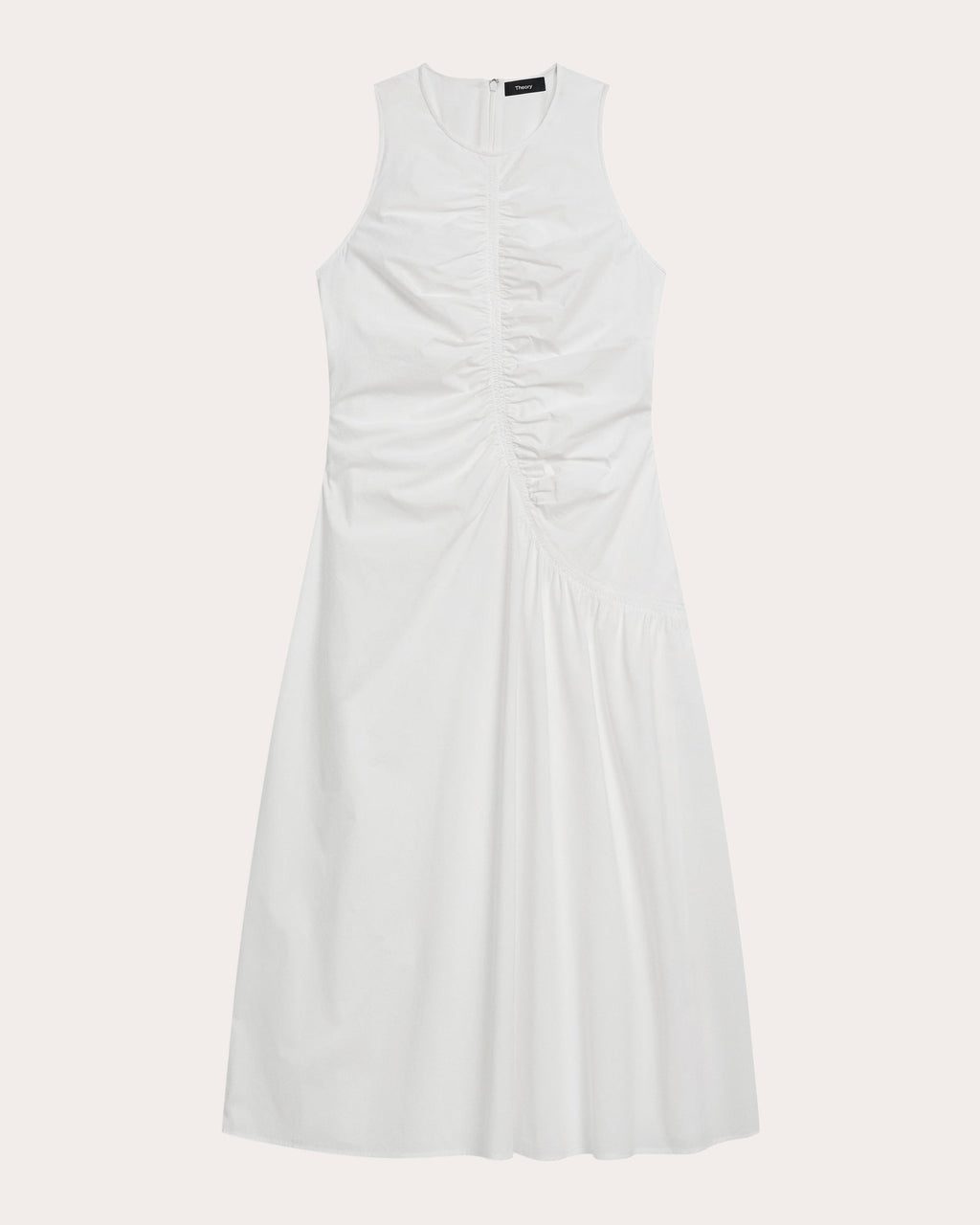 Asymmetric Ruched Tank Dress