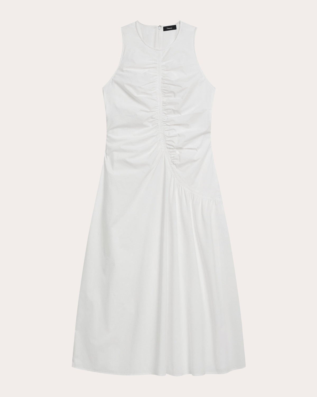 Asymmetric Ruched Tank Dress