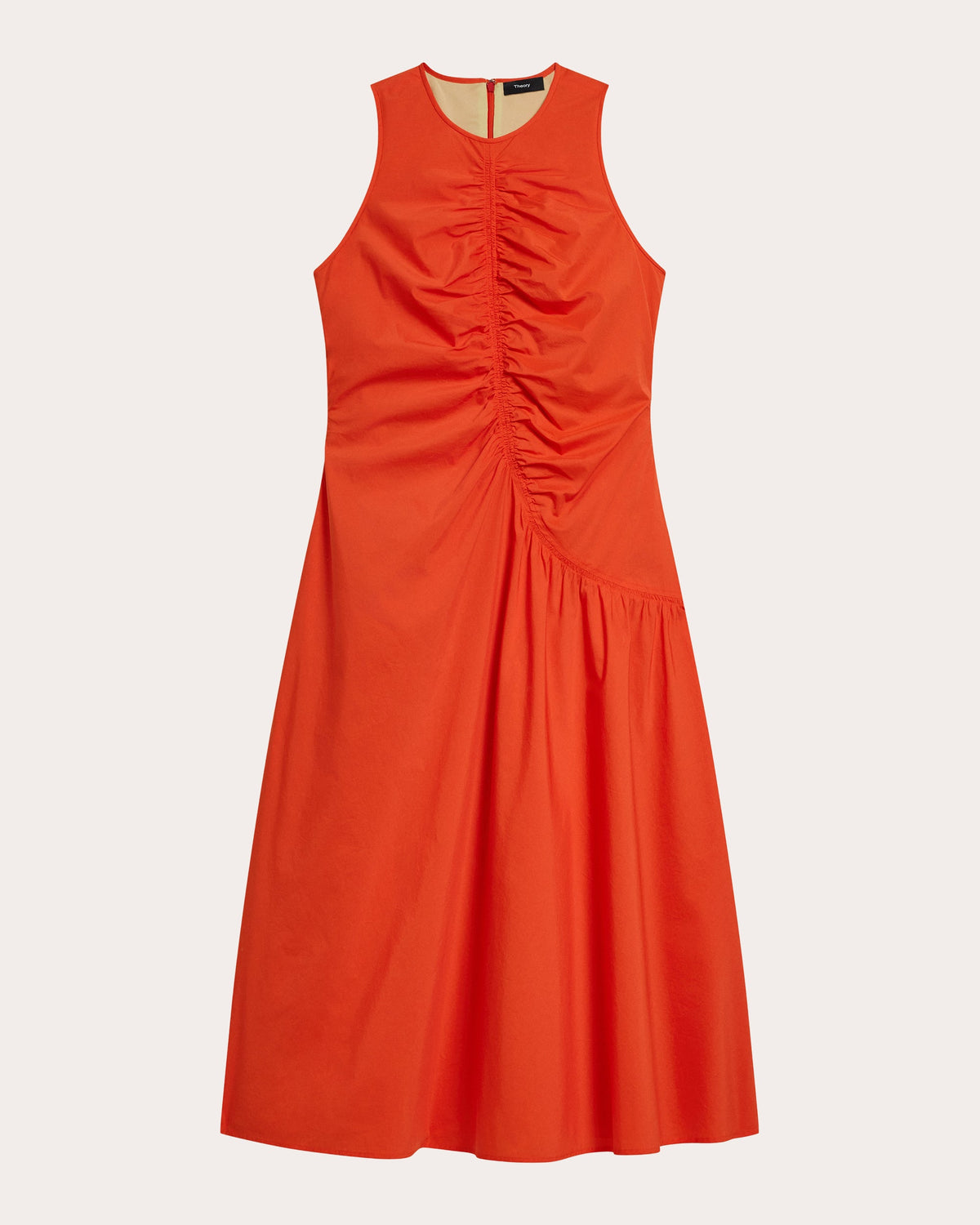Asymmetric Ruched Tank Dress