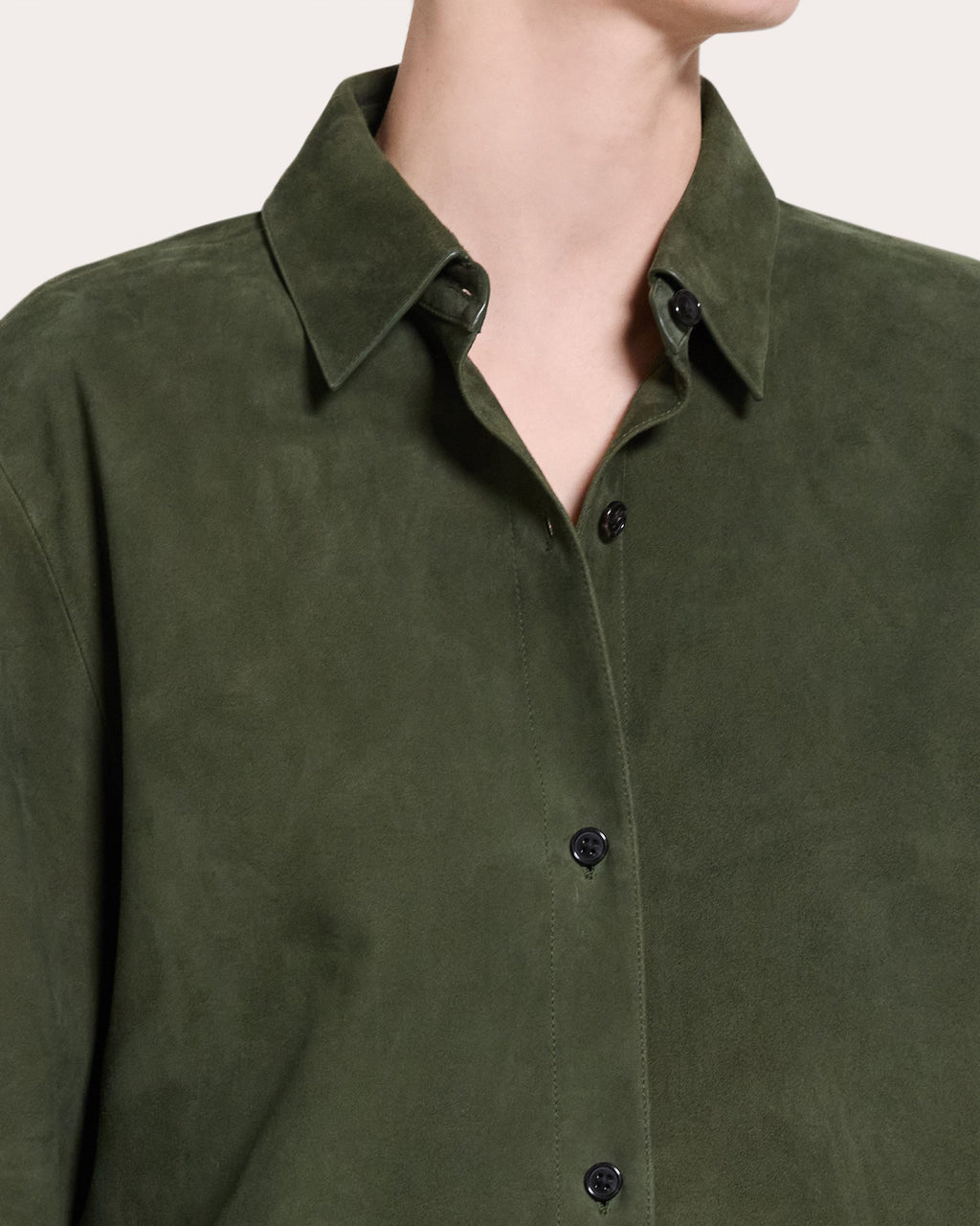 Suede Classic Button-Up