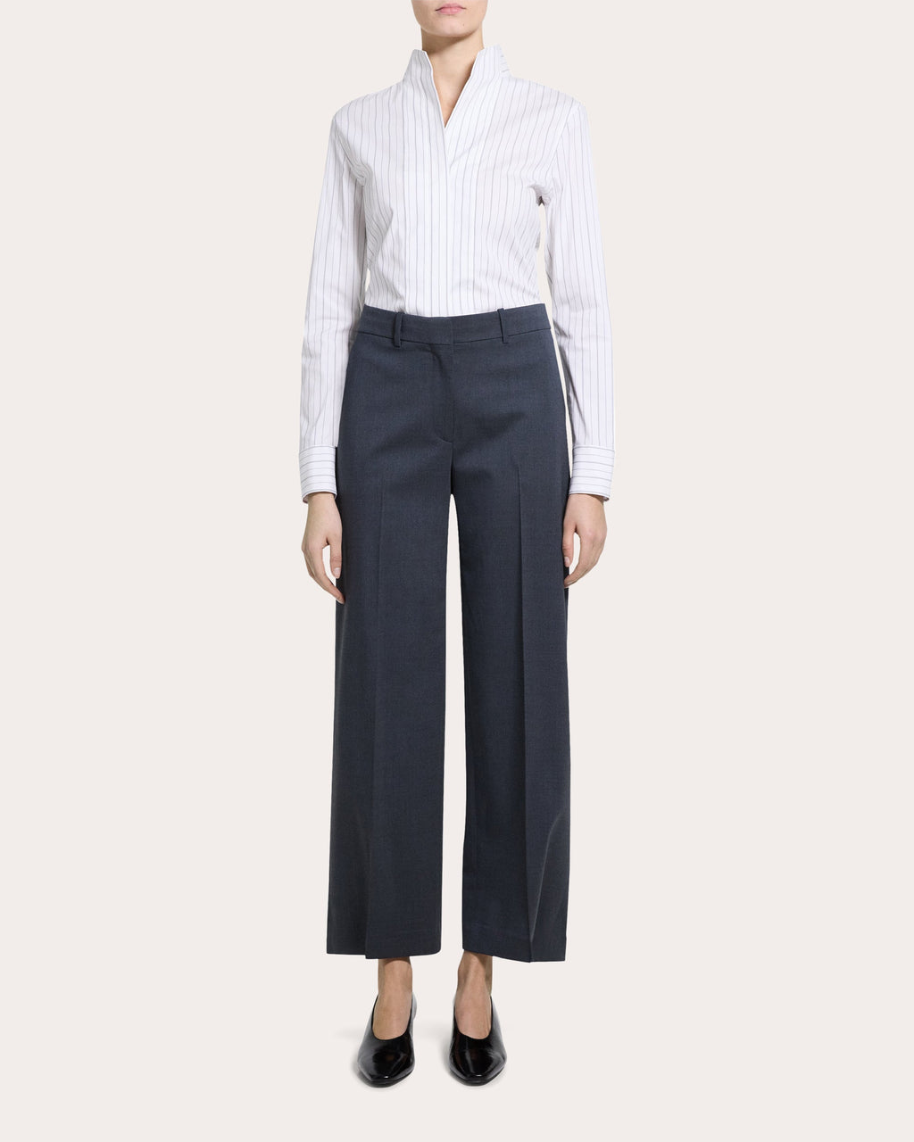Good Wool Creased Trousers